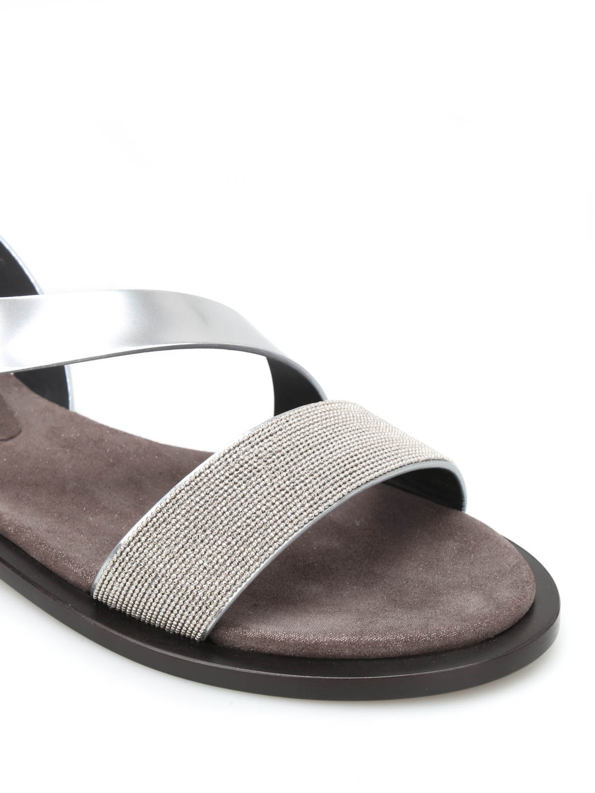 Brunello Cucinelli サンダル レディース - 銀 | MZDLLC697C6136