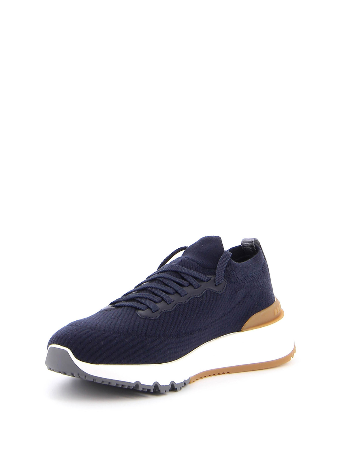 Brunello Cucinelli Lace-Up Sneakers - Navy - 44