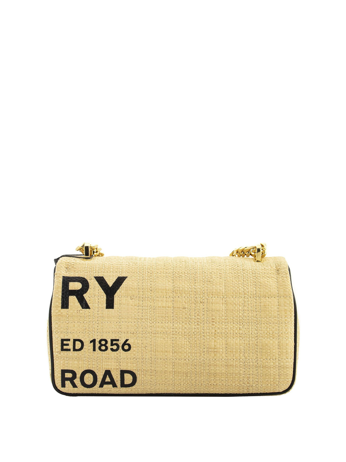 Burberry Lola small raffia bag - Light Yellow - Women|8030229