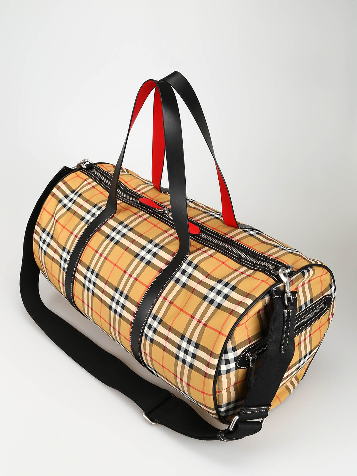 Luggage & Travel bags Burberry - Logo detail check duffle bag