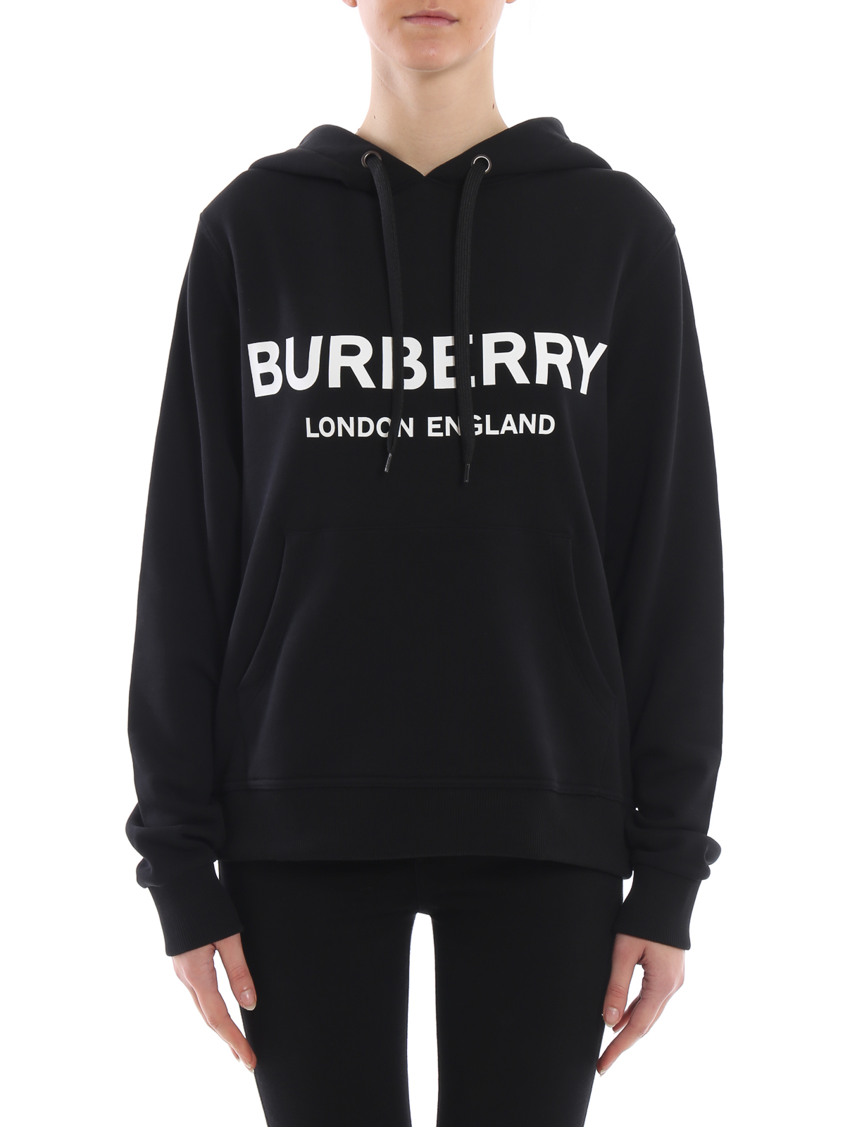 Sweatshirts & Burberry - Logo print cotton hoodie - 8011652