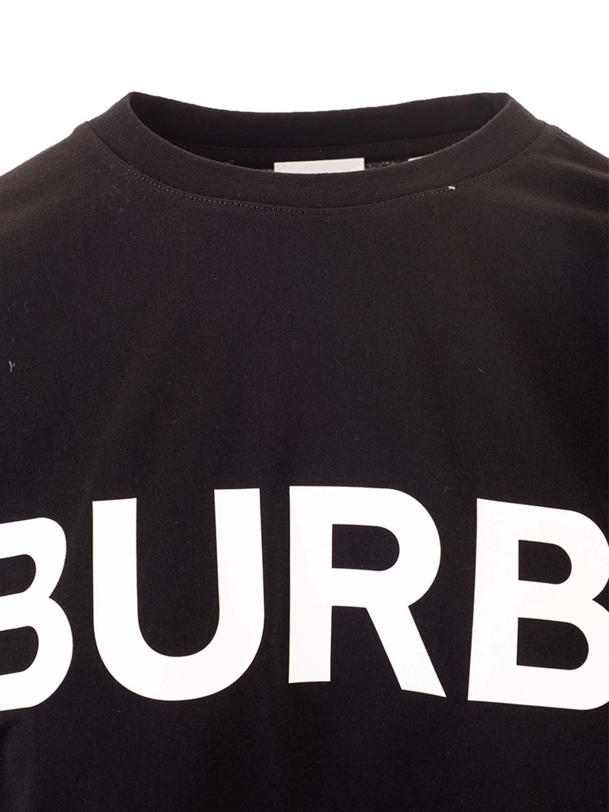 Shop Burberry Horseferry T-shirt In Negro