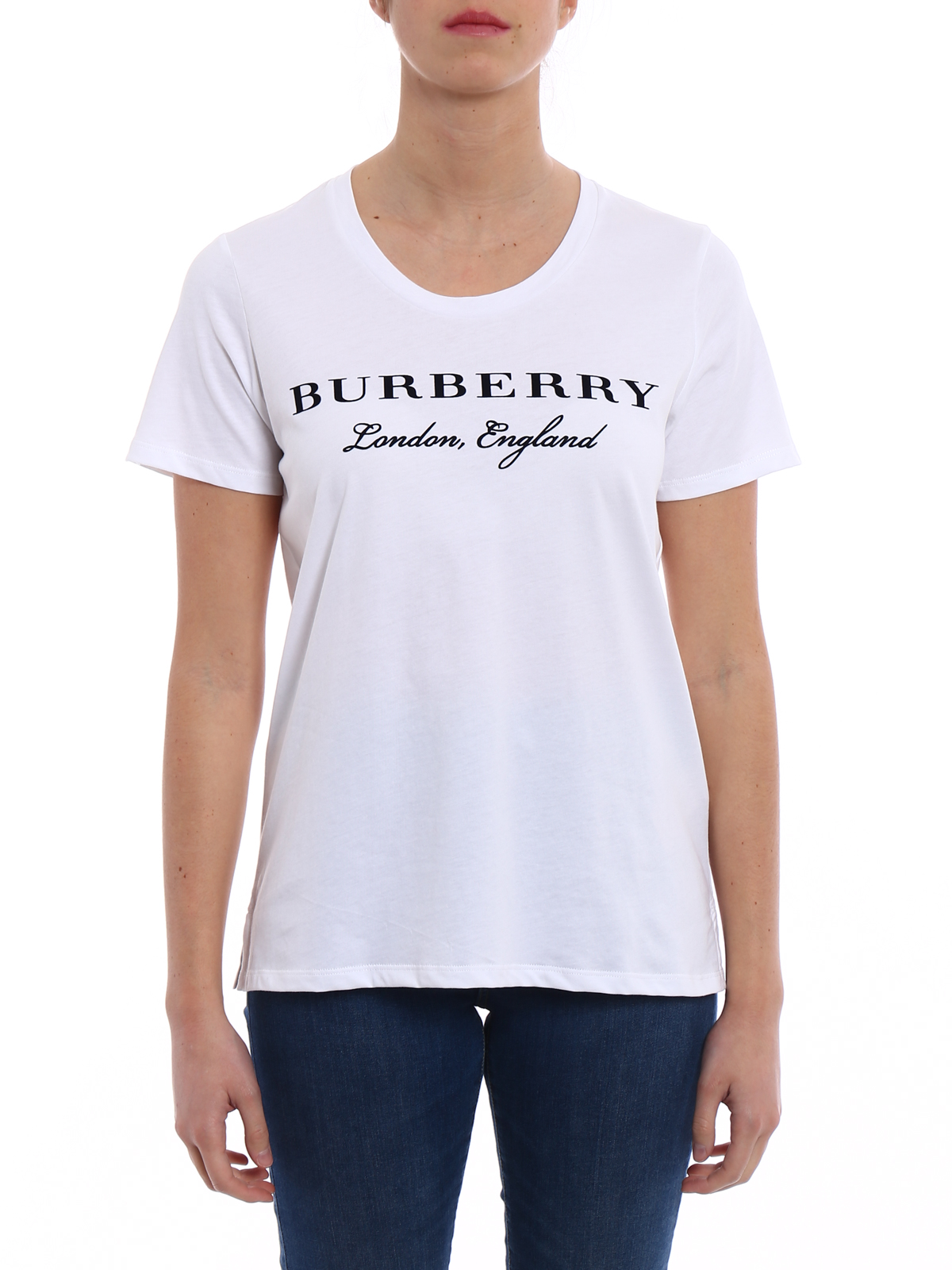 T-shirts Burberry - Logo lettering print basic Tee - 4061247