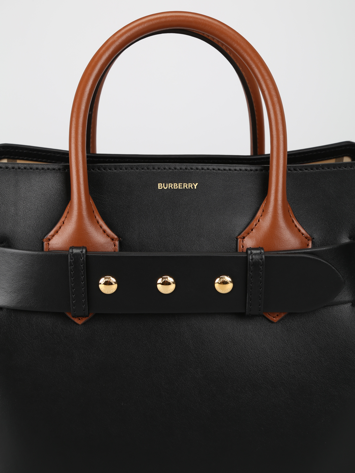 Totes bags Burberry - Belt Bag black leather small tote - 8015903