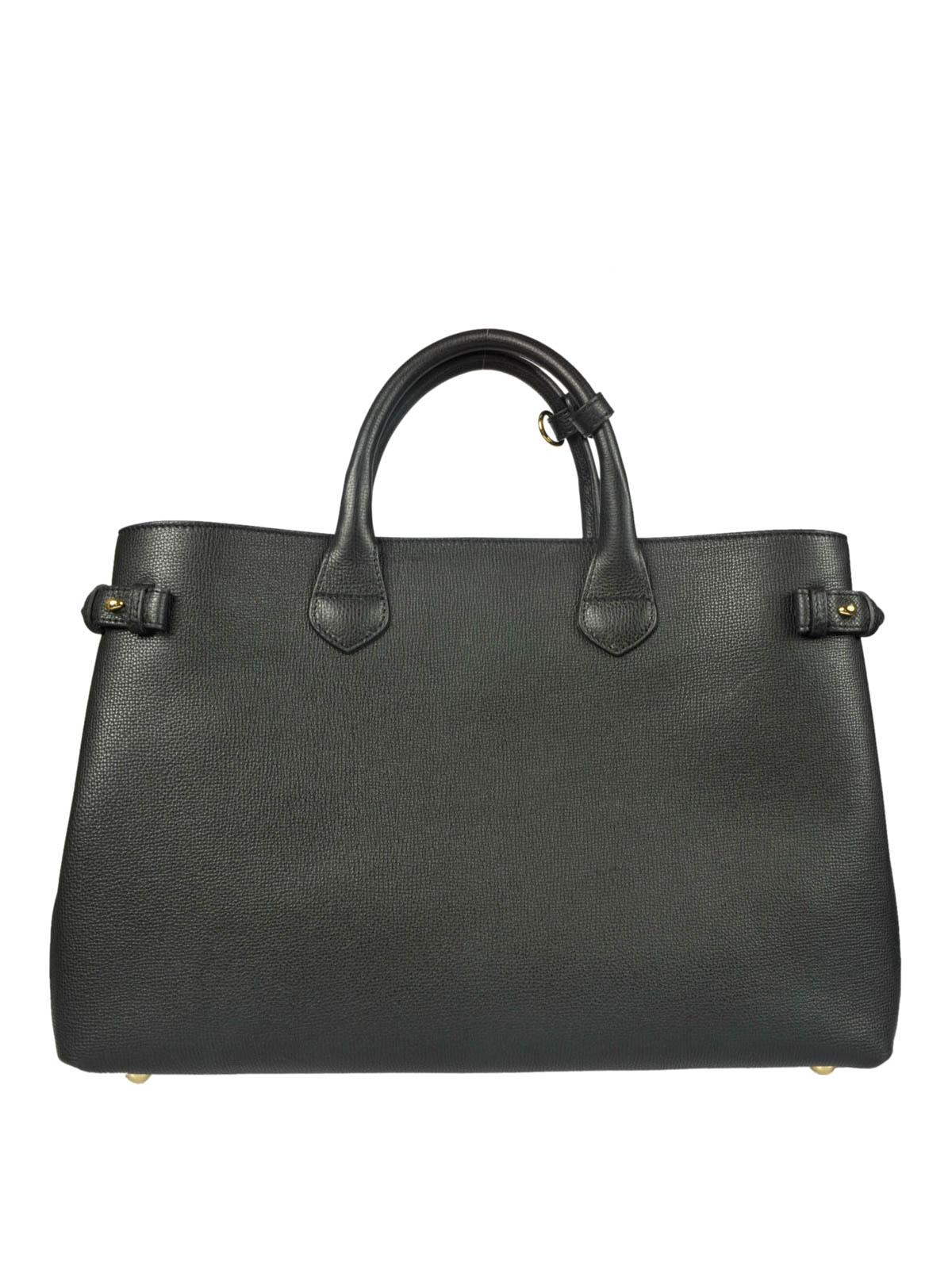 Large Banner leather tote