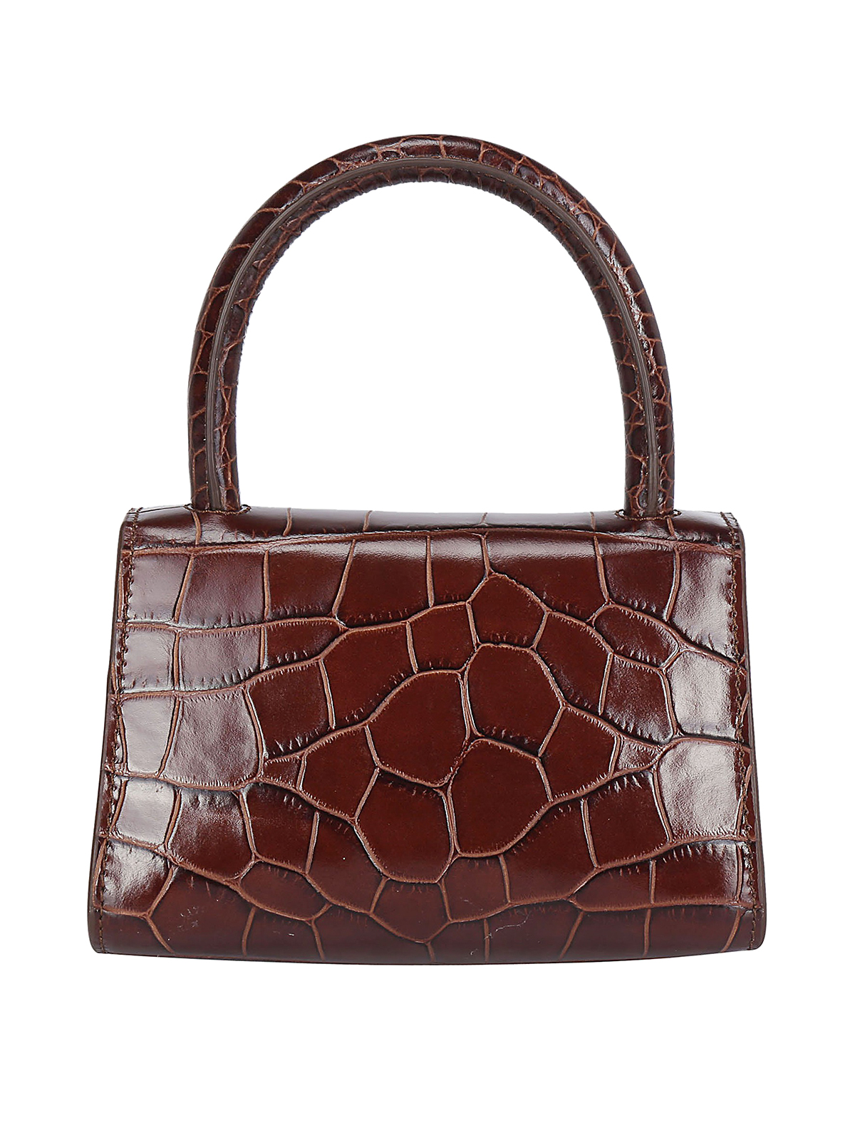 By Far Croco printed leather bag - Brown - Women|18FWMINANEDSMANE
