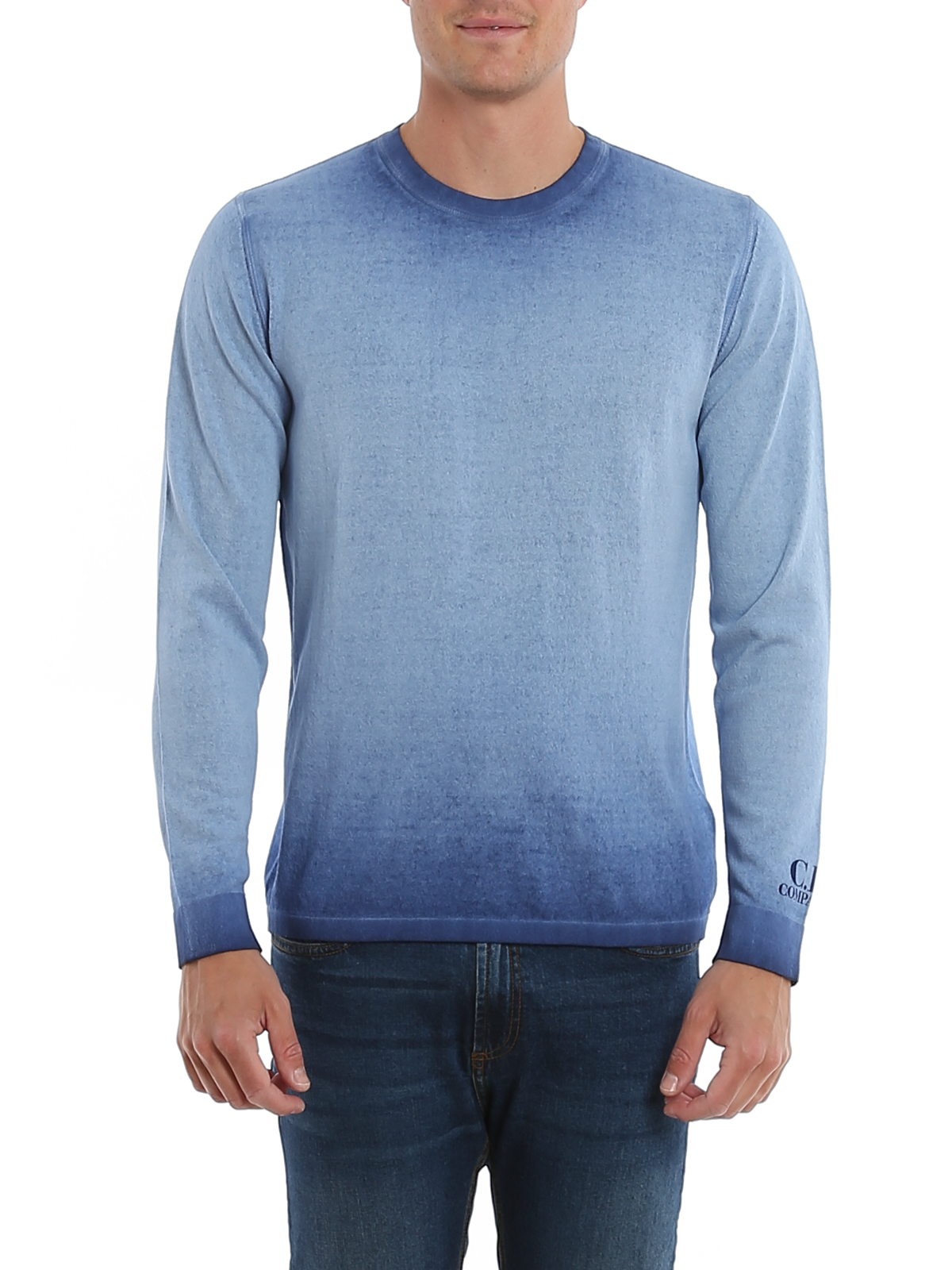 C.P. Company Faded blue cotton sweater - Men | 08CMKN202A005683H878