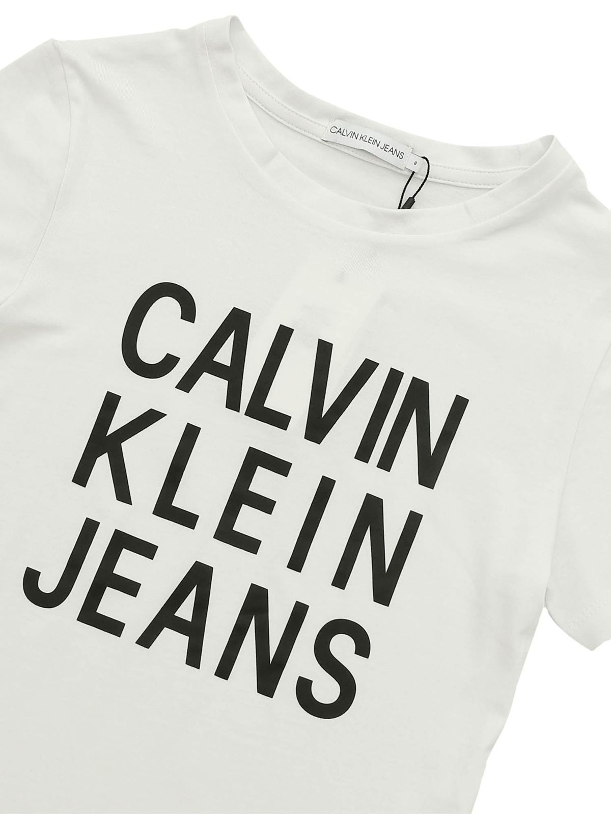 T shirts Calvin Klein Jeans CKJ Printed white t shirt 1B01B00325YAF