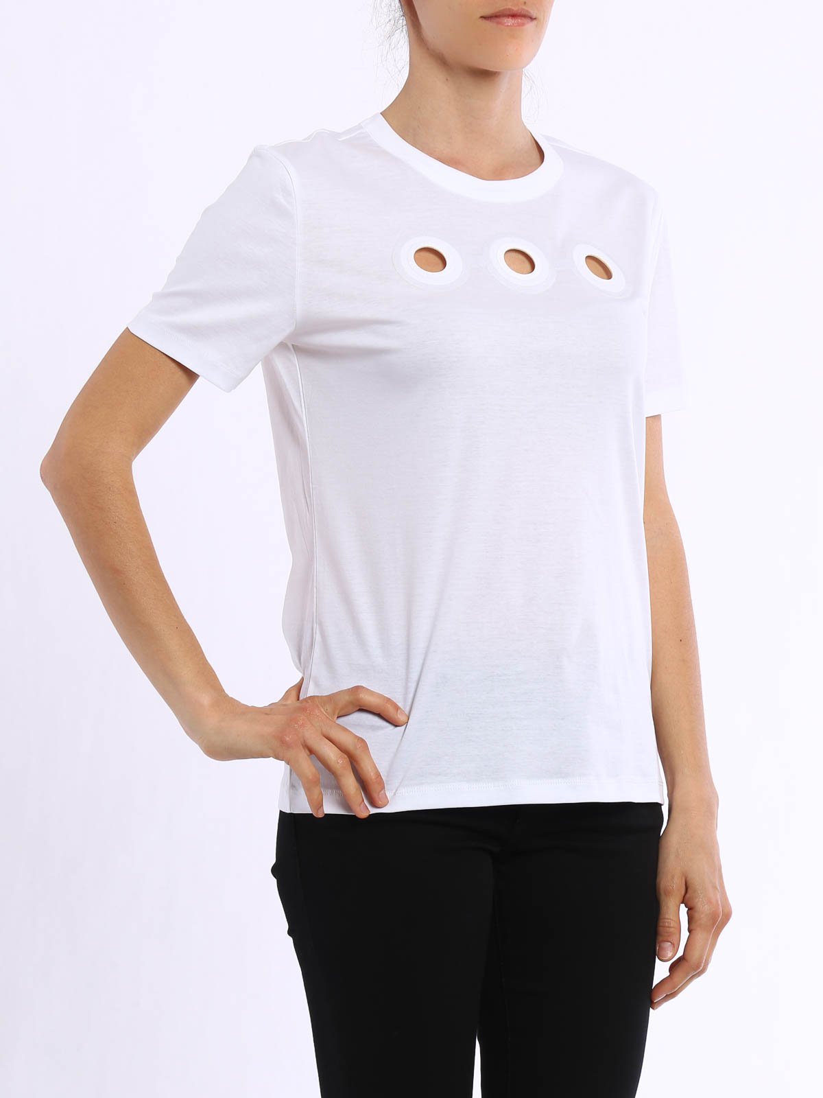 T-shirts Carven - Laser cut T-shirt - 752TS30001 | Shop online at