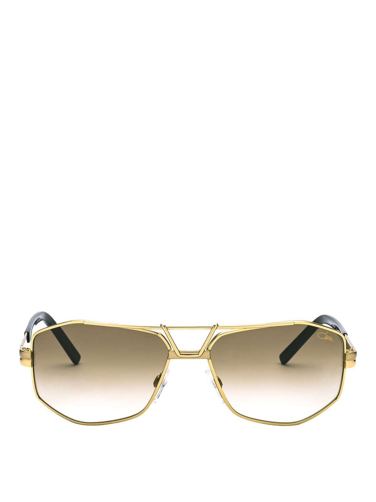 Cazal Brown Gradient Women\'s Sunglasses with Gold Accents Cazal Gold Brown Gradient Lens Sunglasses Mod 951 W Germany main image 4