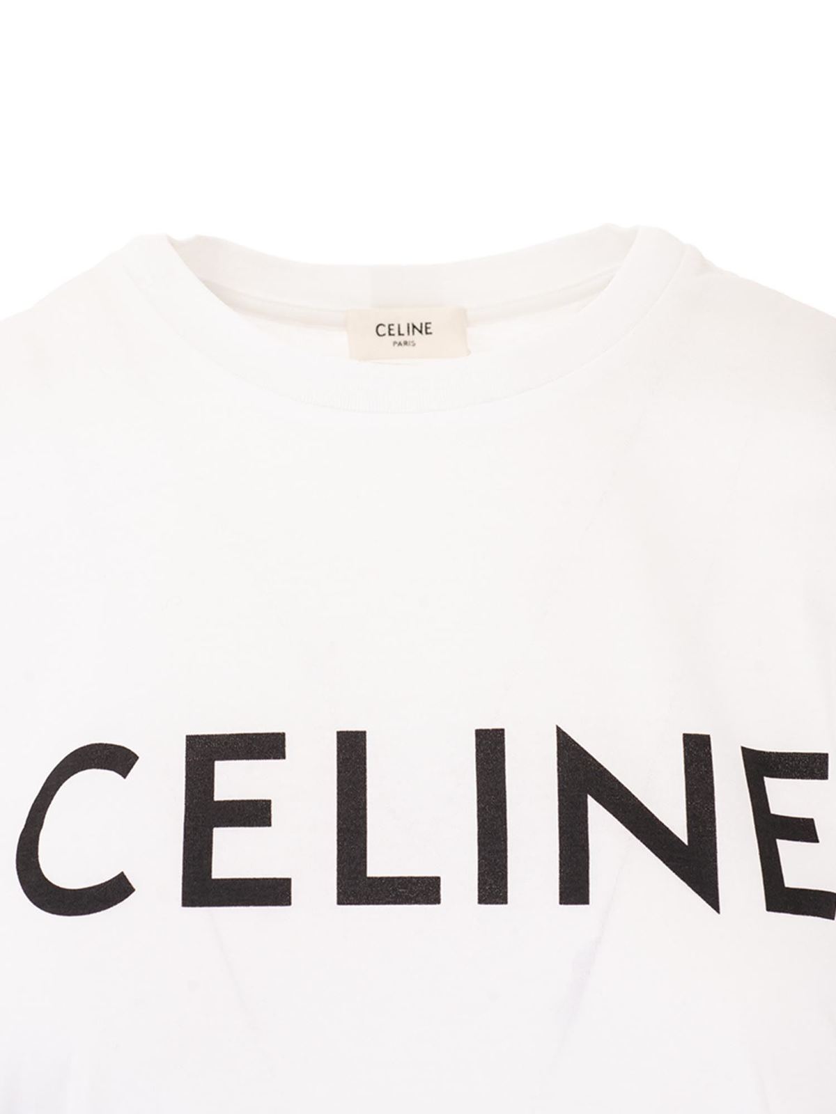 T-shirts Céline - Logo T-shirt in Off White - 2X314916G01OB