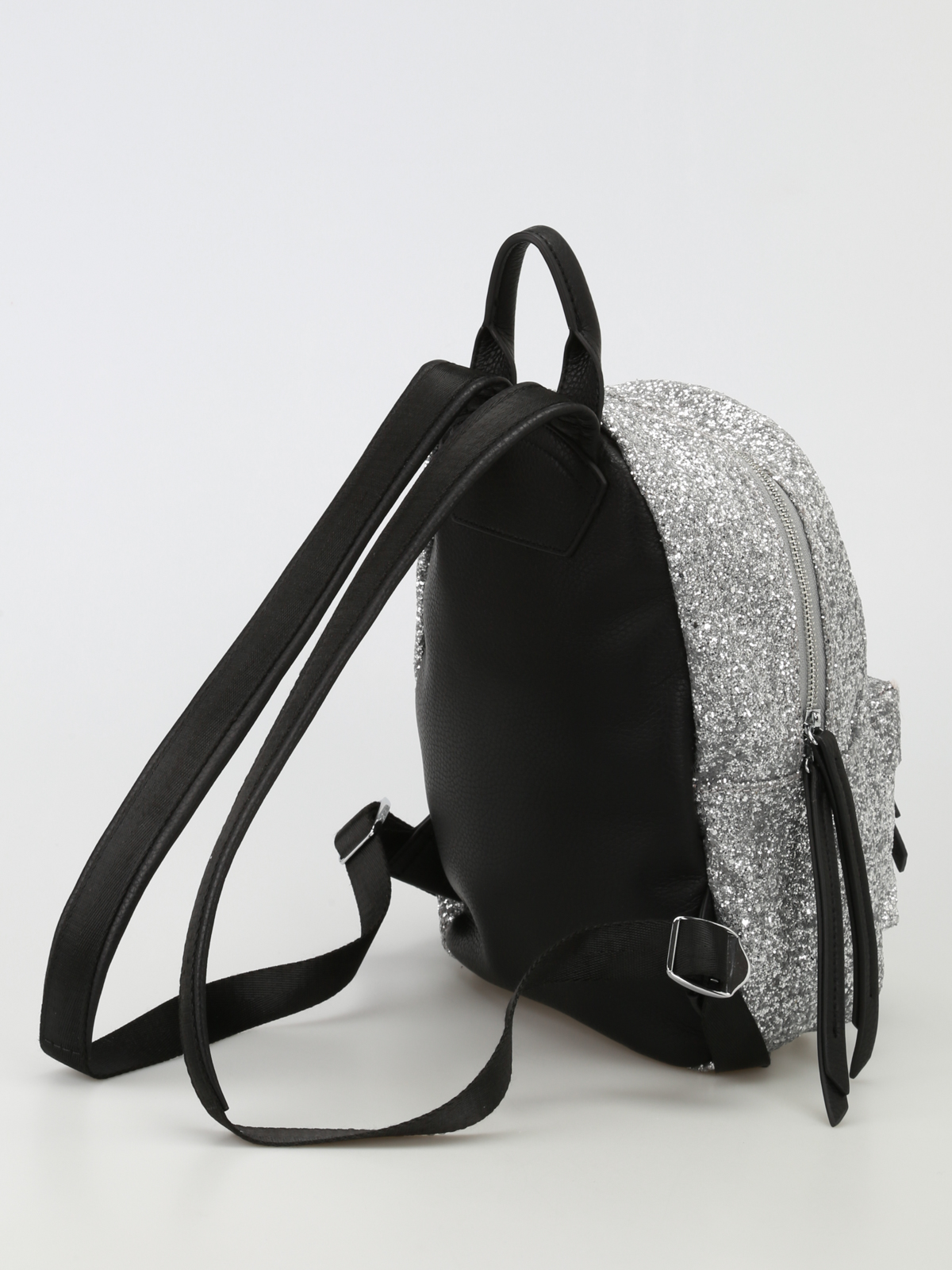 Chiara Ferragni Flirting Winking Glitter Eyes Backpack Sliver Chiara Ferragni Glitter Backpack main image 3