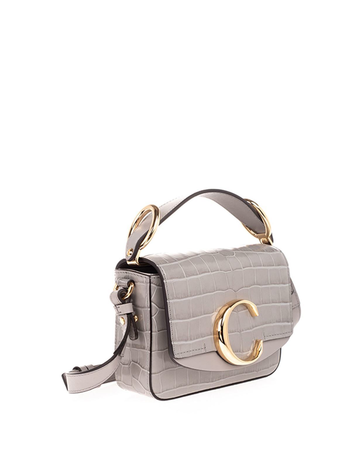 Cross body bags Chloe' - Chloé C mini croco print bag