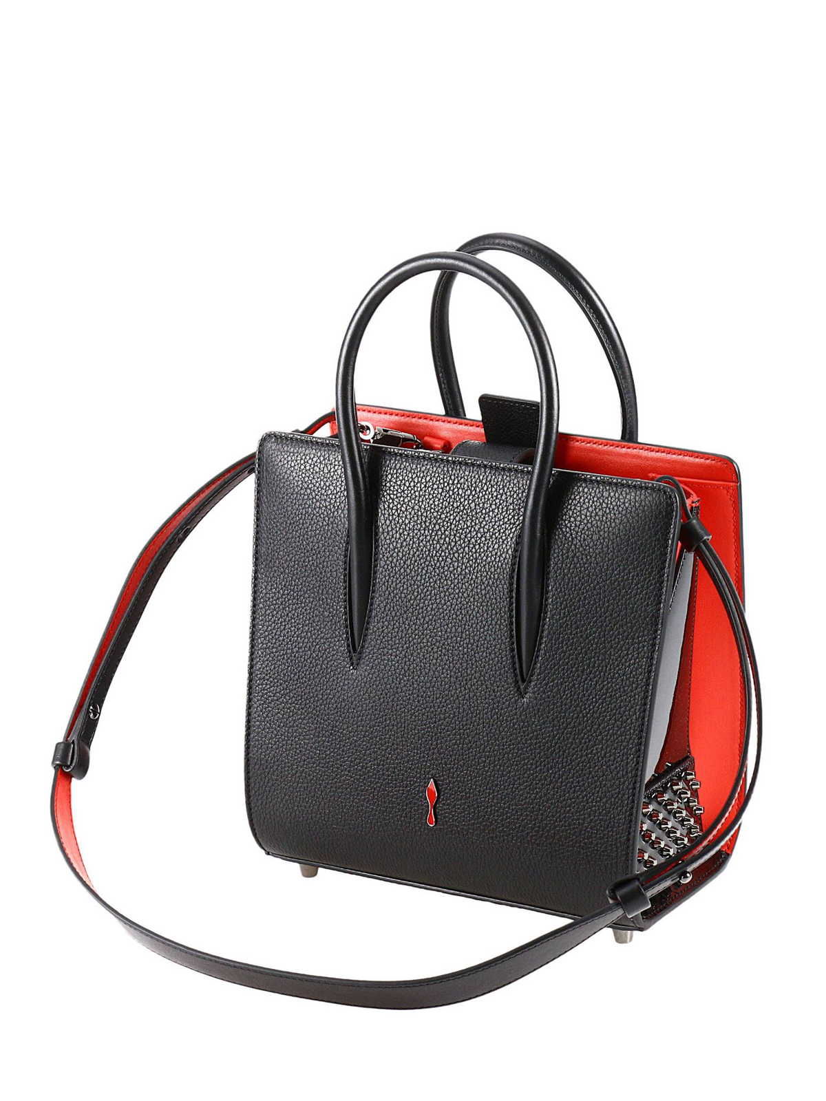Paloma Mini Leather Tote Bag in Beige - Christian Louboutin