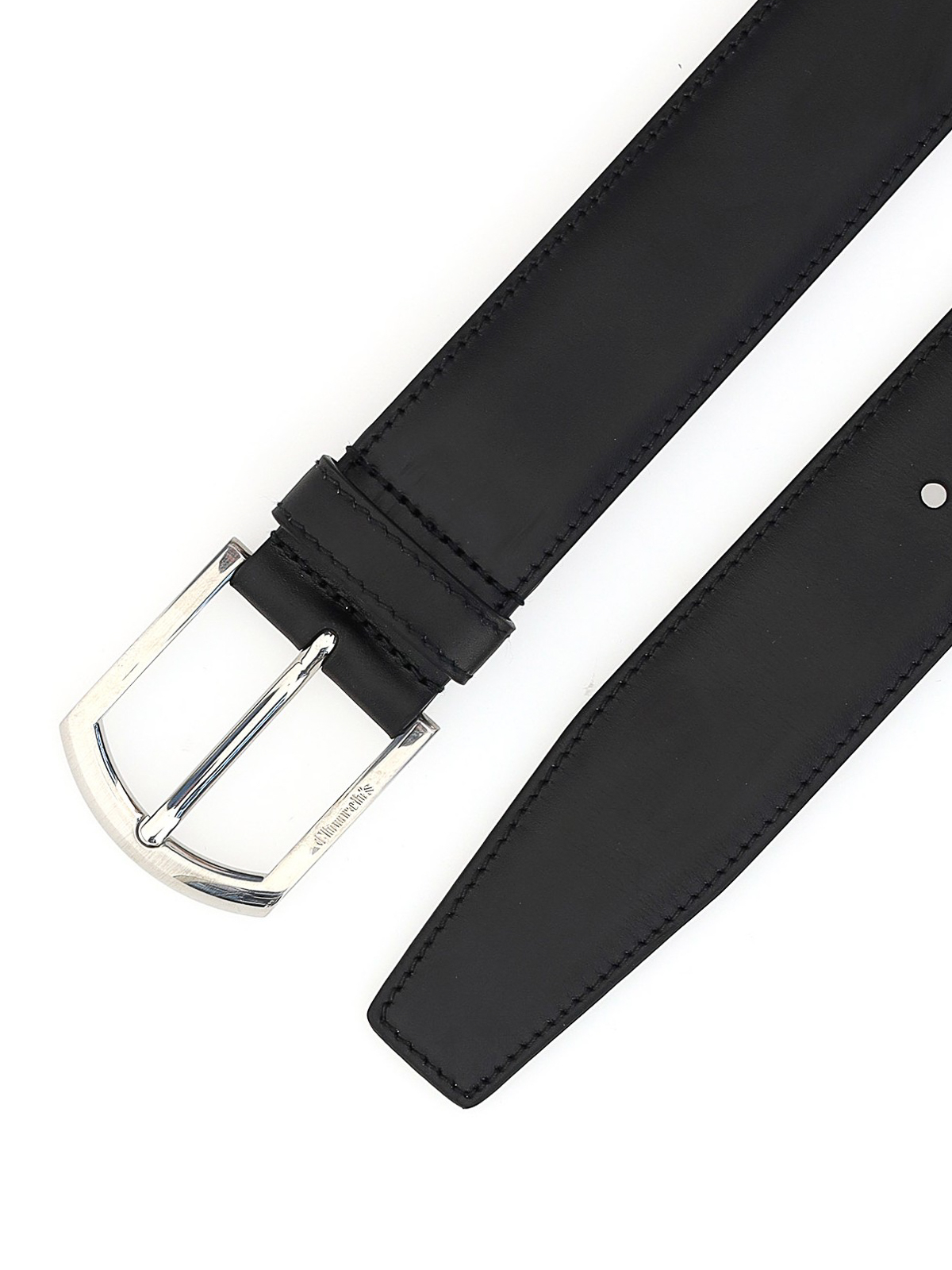 Shop Church's Smooth Leather Belt In Black
