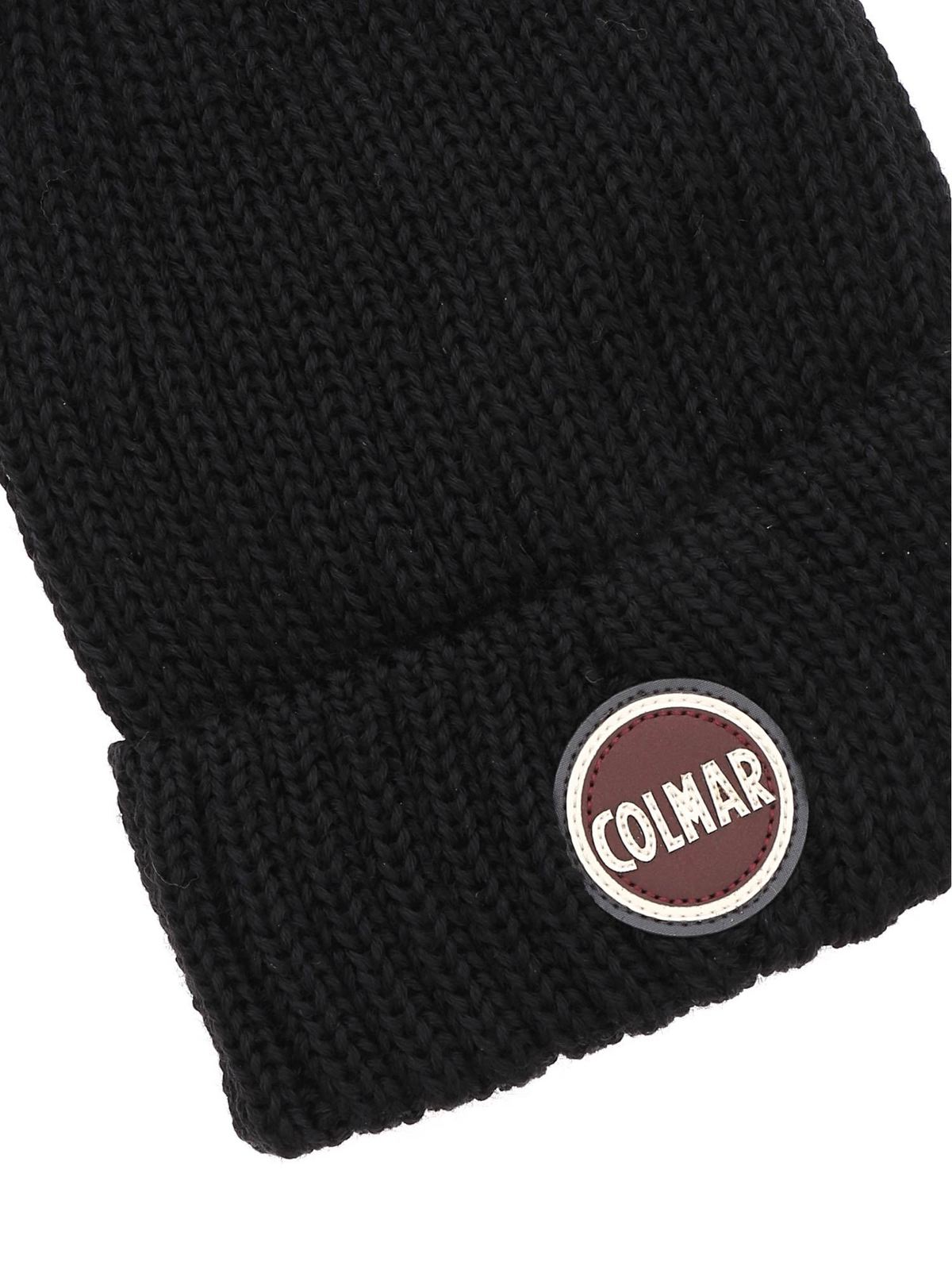Shop Colmar Originals Film Beanie With Logo Patch In Black