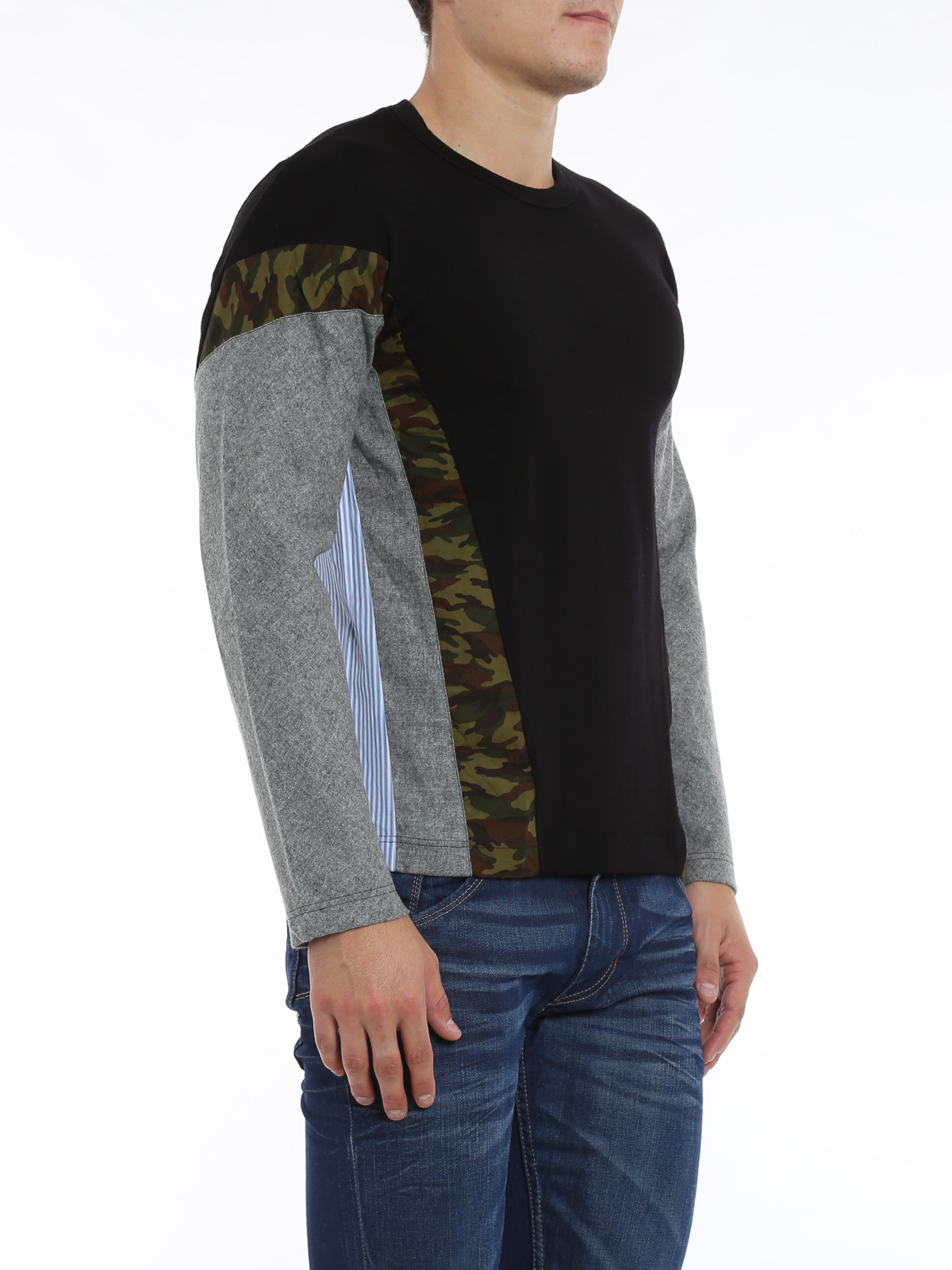 COMME DES GARCONS ハイトッフスニカ Comme Des Garcons Multiple pattern sweater - Multicolour