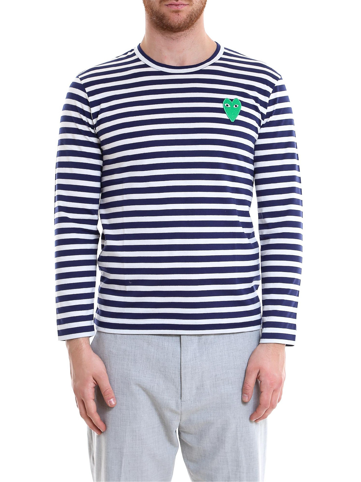 browser Afbestille dæmning T-shirts Comme Des Garcons - Striped long sleeve T-shirt - P1T0521