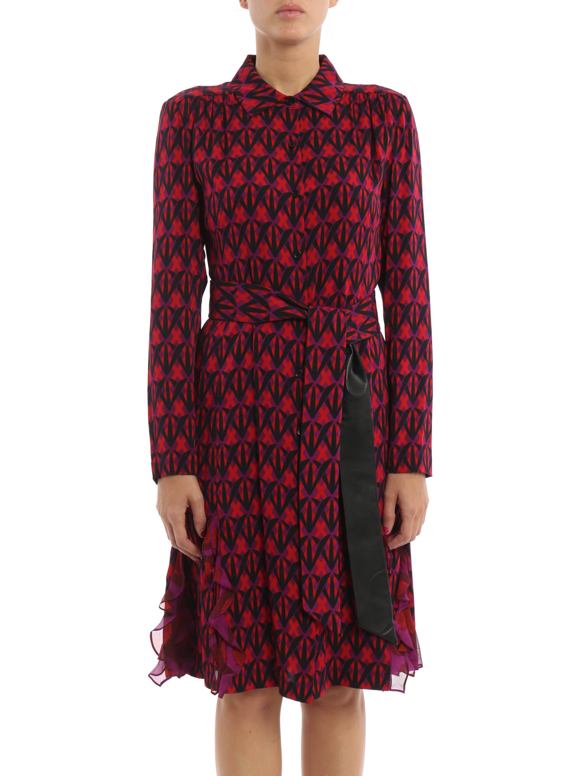 DIANE VON FURSTENBERG Silk Shirt store Dress