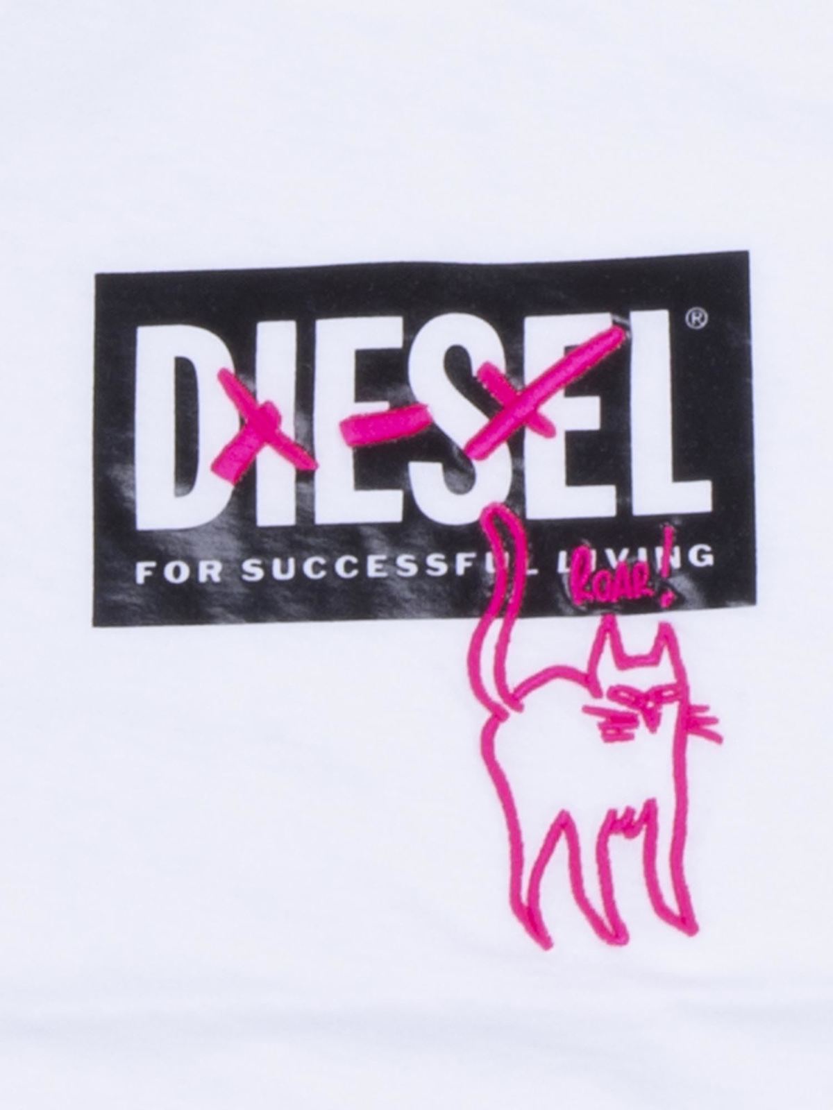 Diesel Tシャツ - 白 - ホワイト|J0002900YI9K100 | THEBS