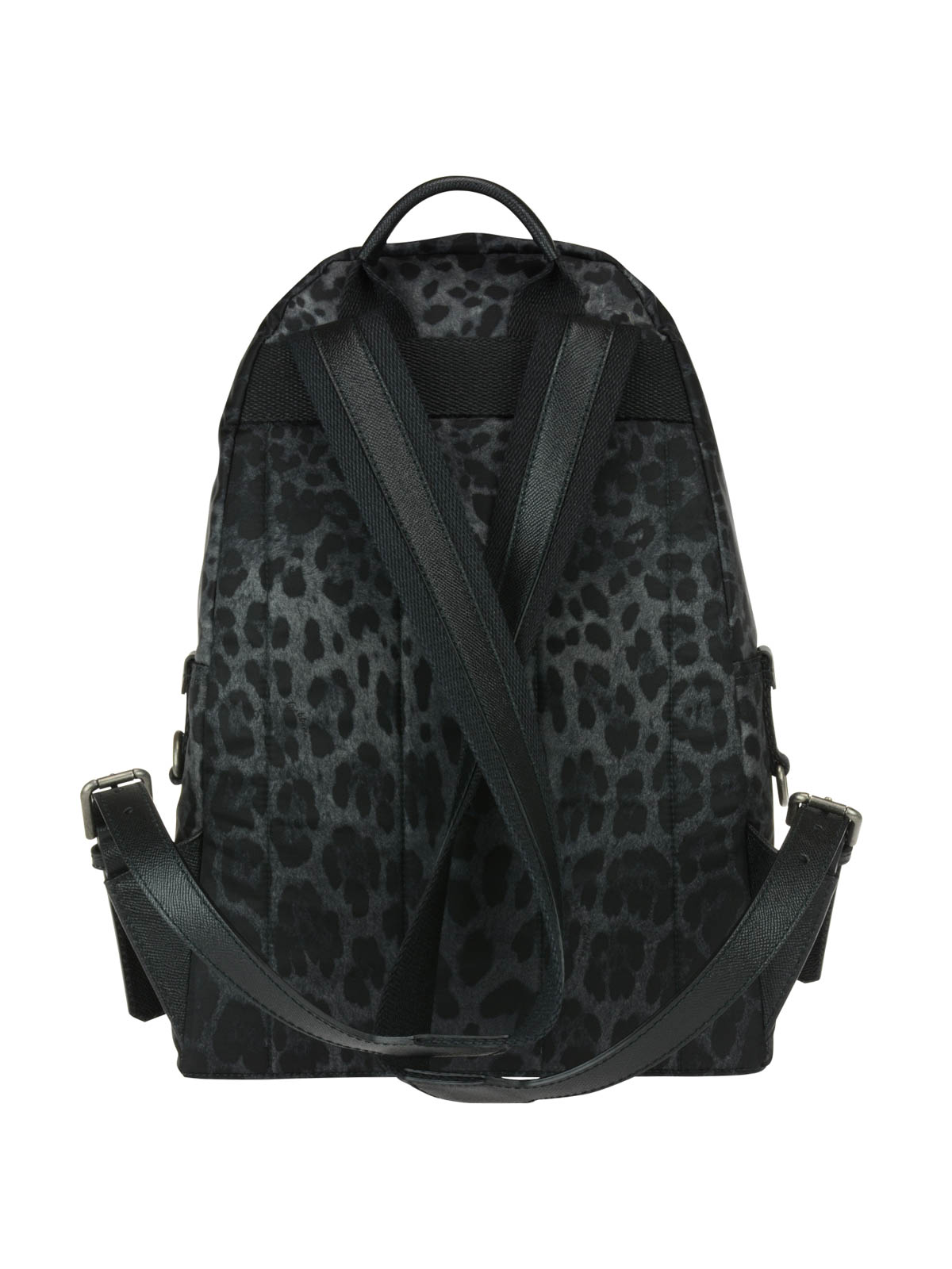 Dolce & Gabbana Black Backpack with Leopard Front Pocket Dolce & Gabbana Dolce&Gabbana FW17 Leopard Cheetah Animal  main image 4