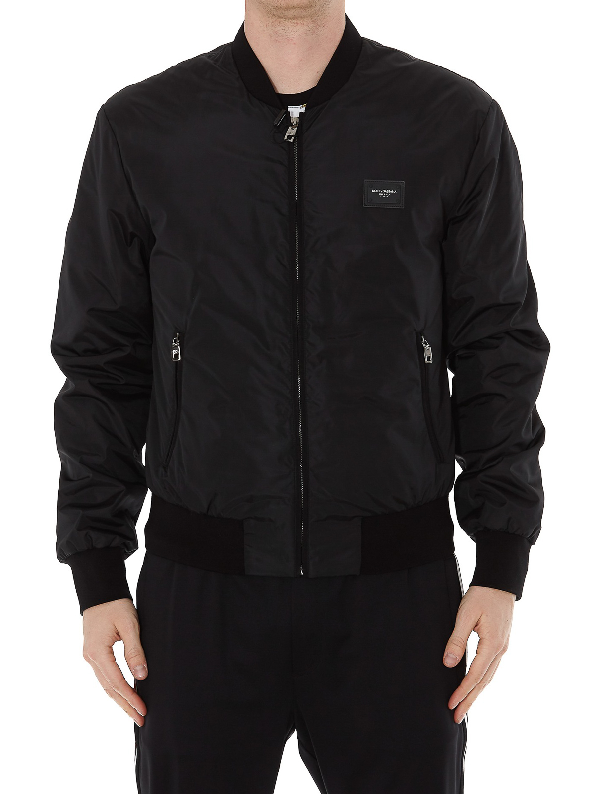 Dolce & Gabbana Logo plaque bomber jacket - Men