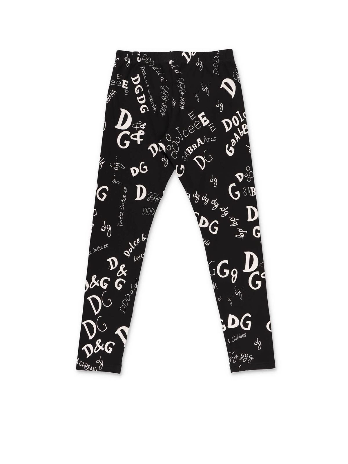 Leggings Dolce & Gabbana Jr - Black back to school leggings -  L5JP5BG7XBNHX2EK