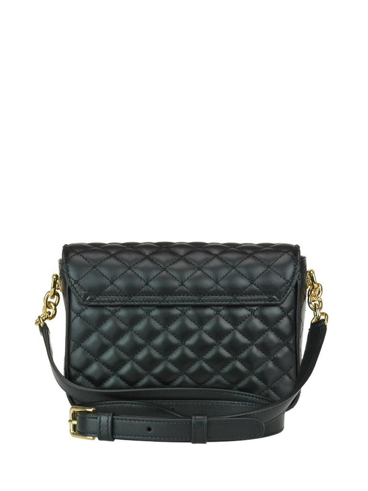 Quilted Leather Shoulder Bag in Black - Dolce Gabbana