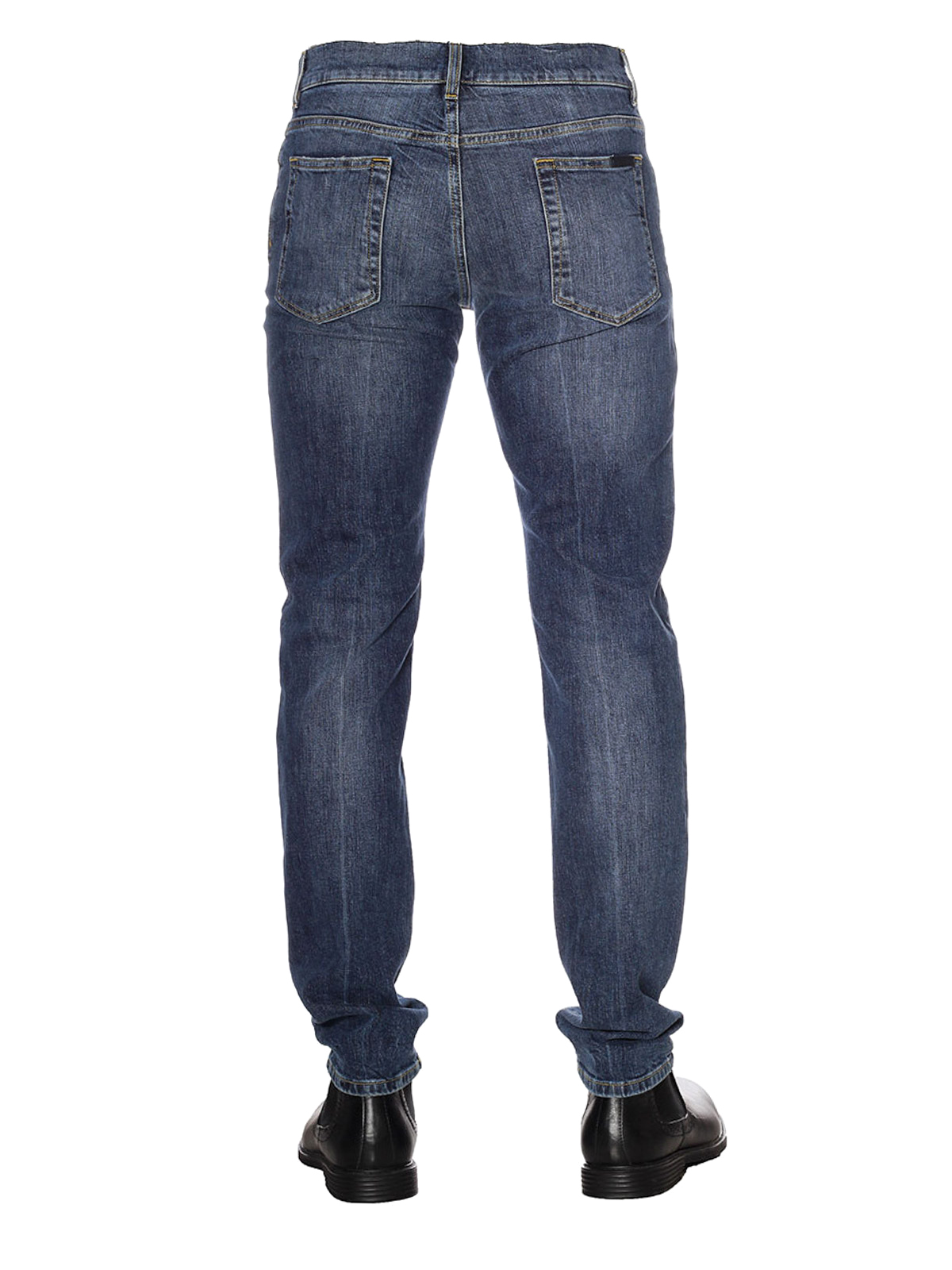 Dolce & Gabbana Faded denim straight leg jeans|GY07CDG8V69S9001
