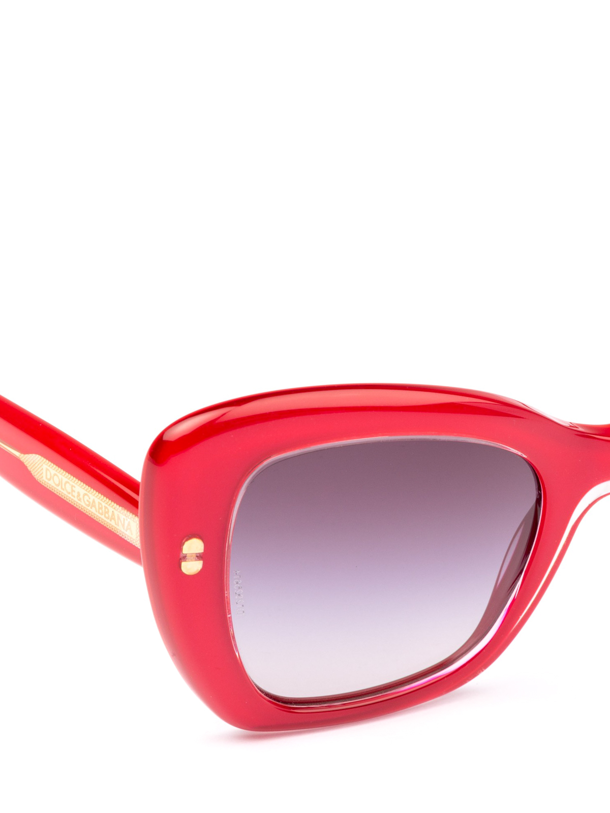 Dolce & Gabbana Red Oversized Square Sunglasses Dolce & Gabbana - DG Elastic Sunglasses - Red - Dolce  main image 4