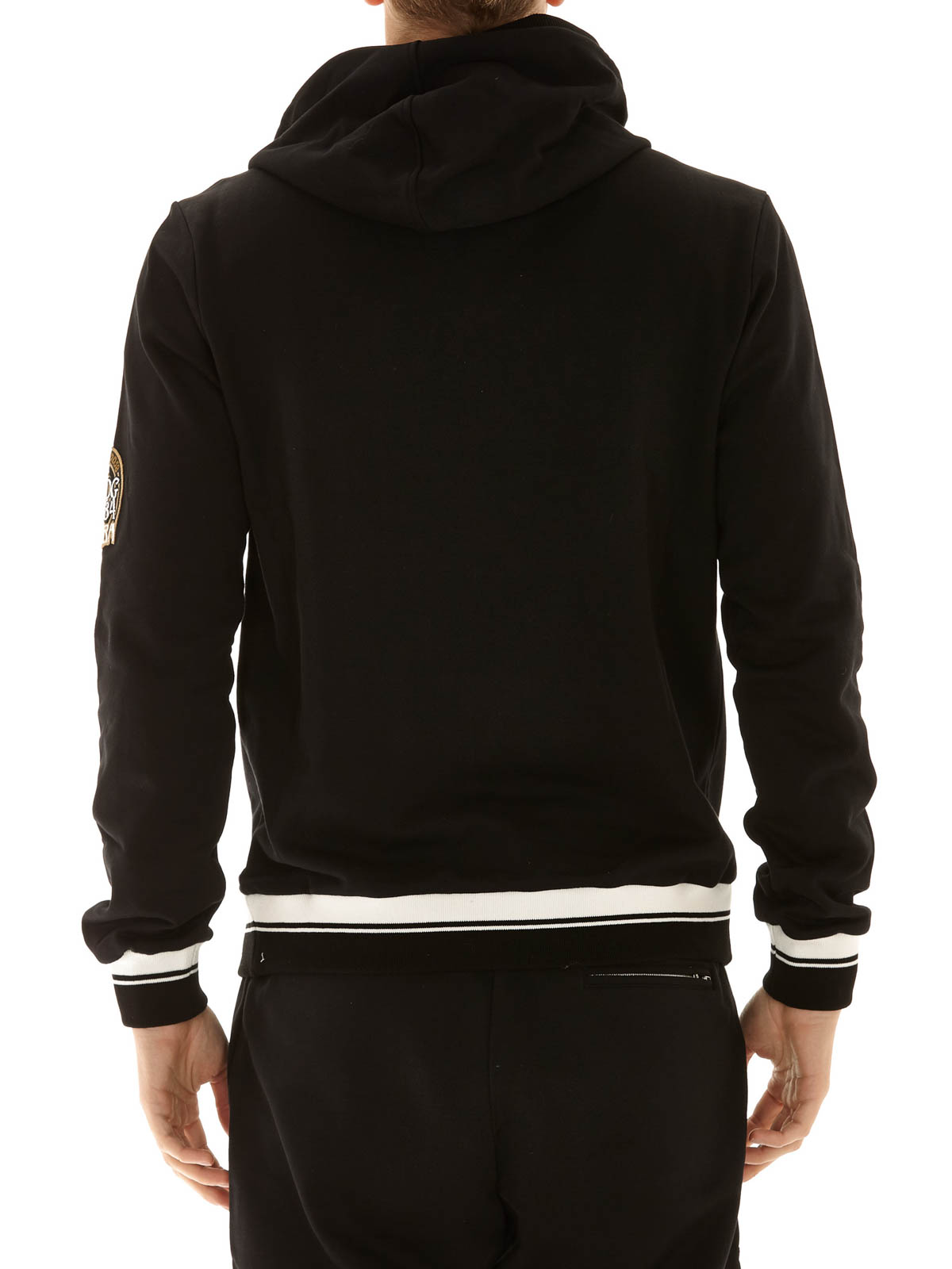 Dolce & Gabbana Musical patch cotton hoodie | G9ID8ZG7JTJN0000