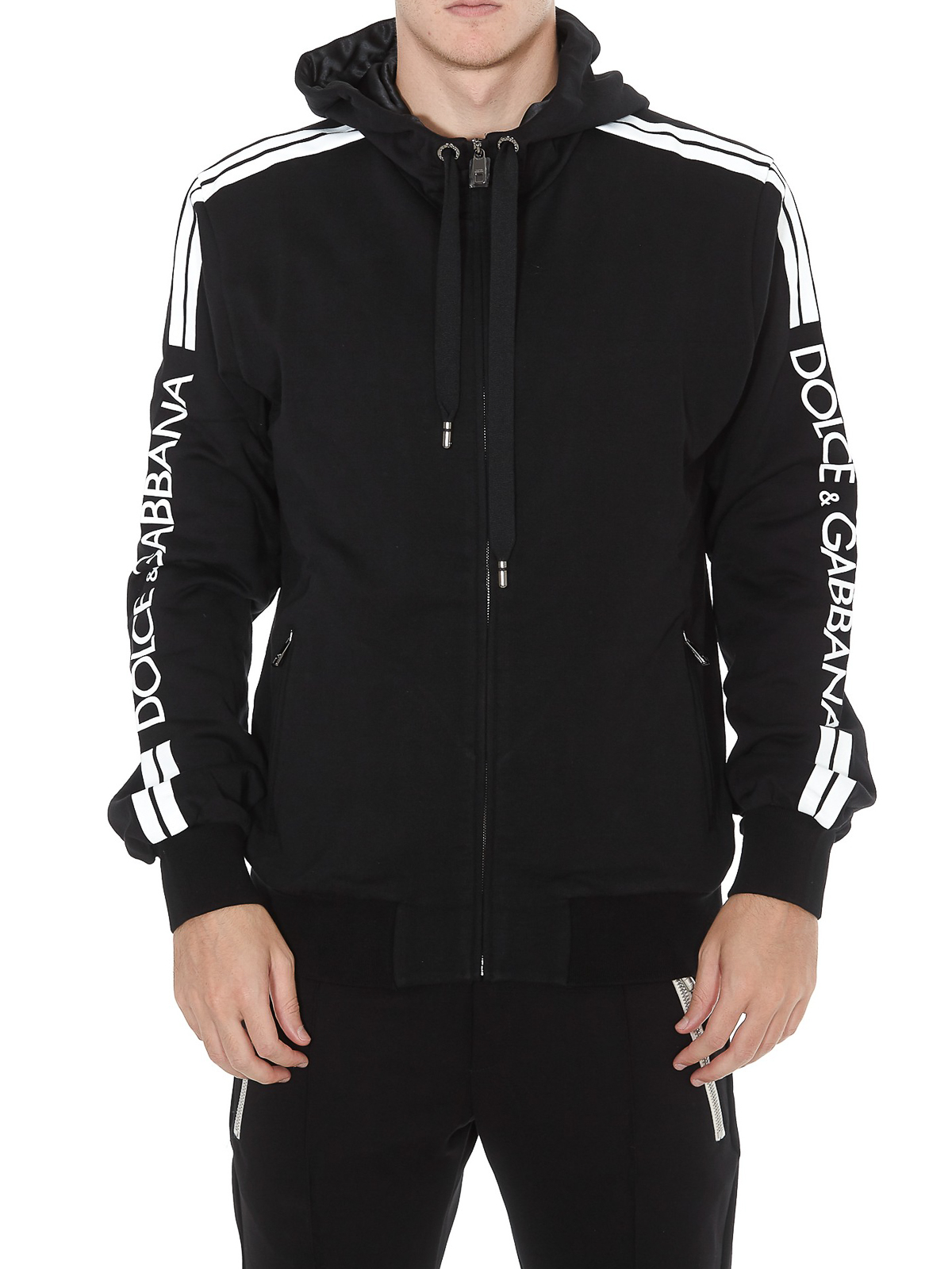 Dolce & Gabbana Rubberised logo print hoodie | G9OZ7TG7SMBN0000