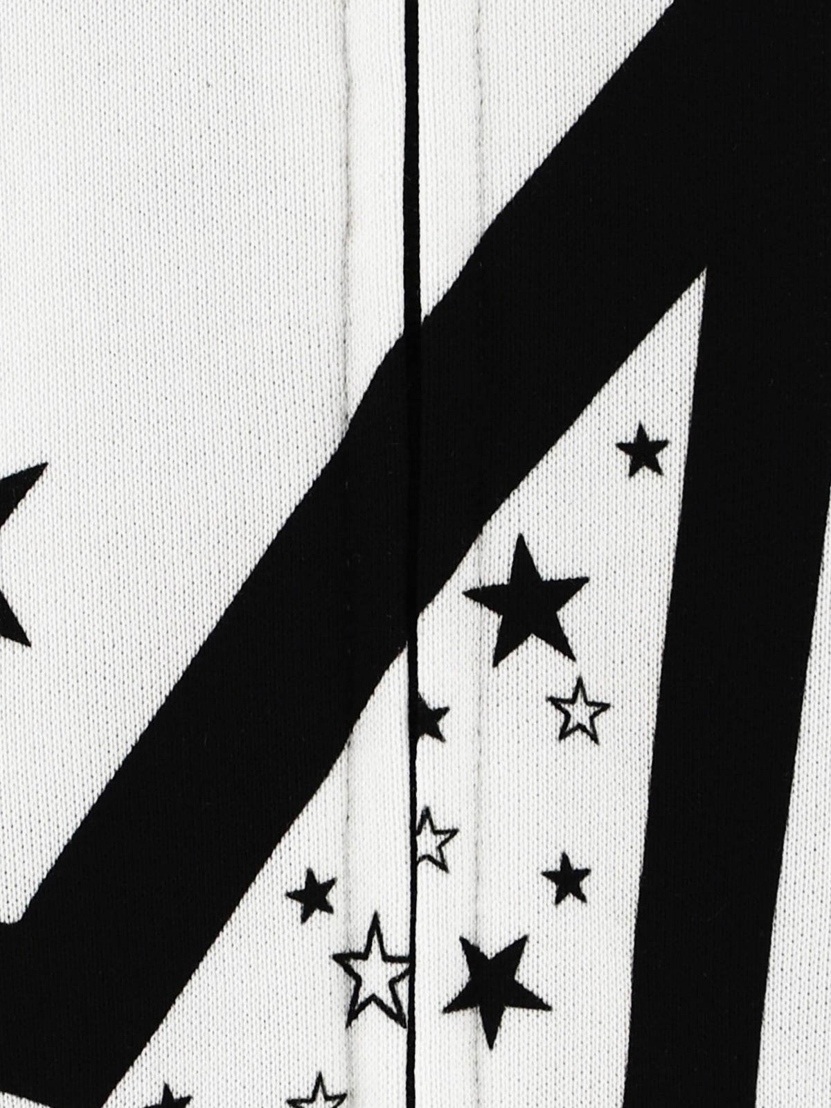 Dolce & Gabbana コットン ミックス スタープリント パーカー Dolce & Gabbana Star print cotton hoodie - White
