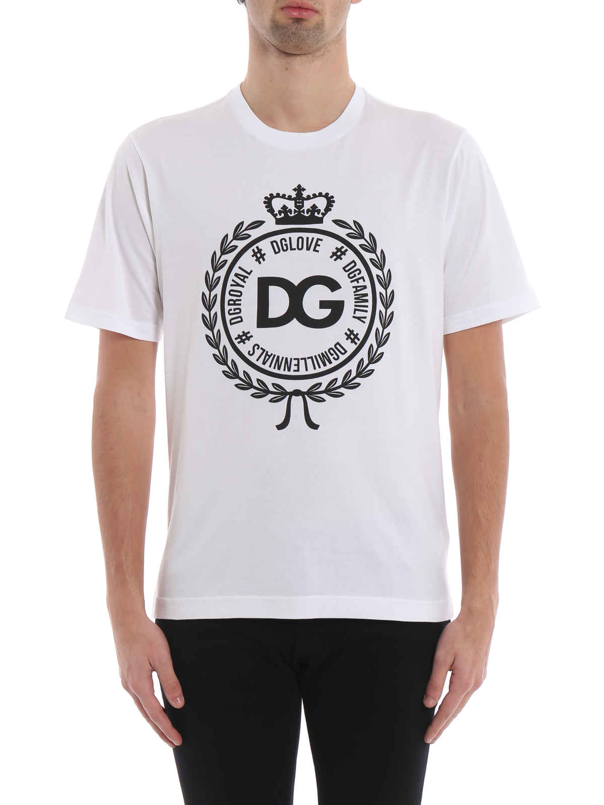 Dolce & Gabbana White Monogram Shirt for Men