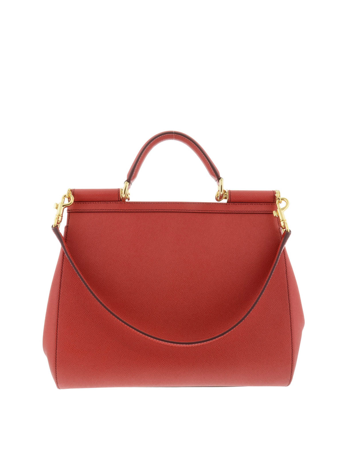 Dolce & Gabbana Small Sicily Tote Bag - Red