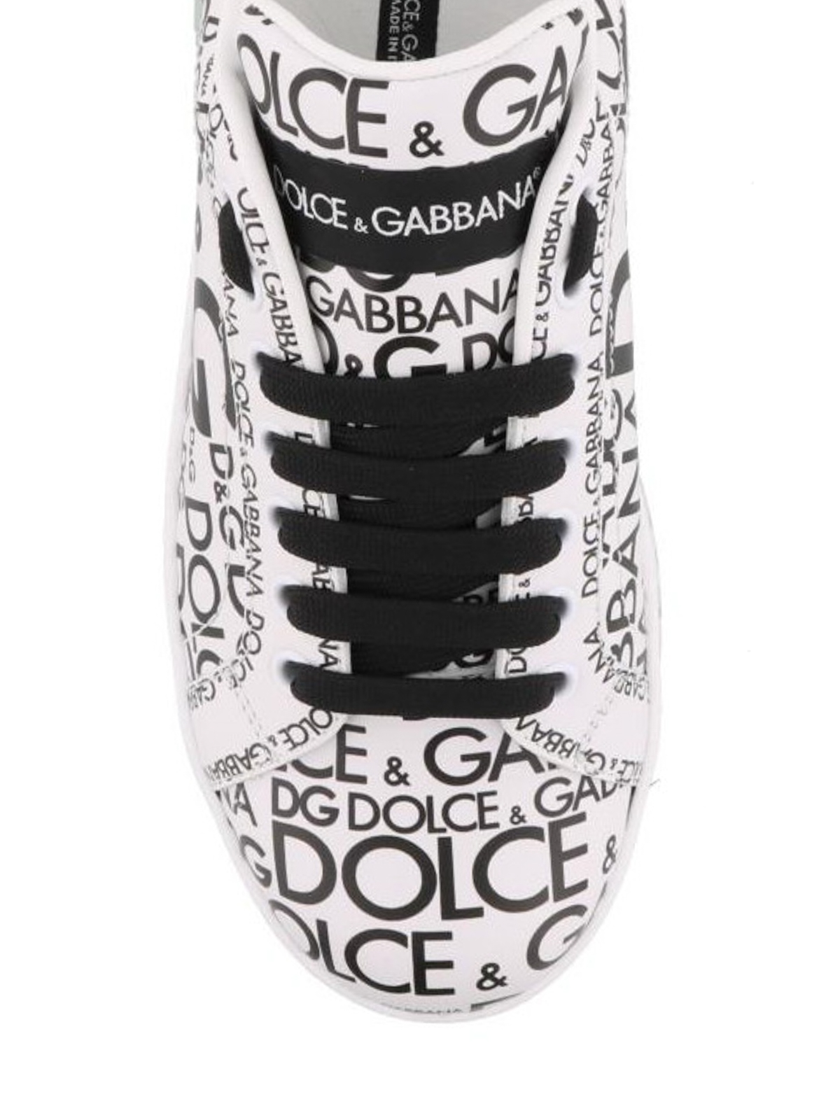 Dolce & Gabbana All-over logo leather sneakers