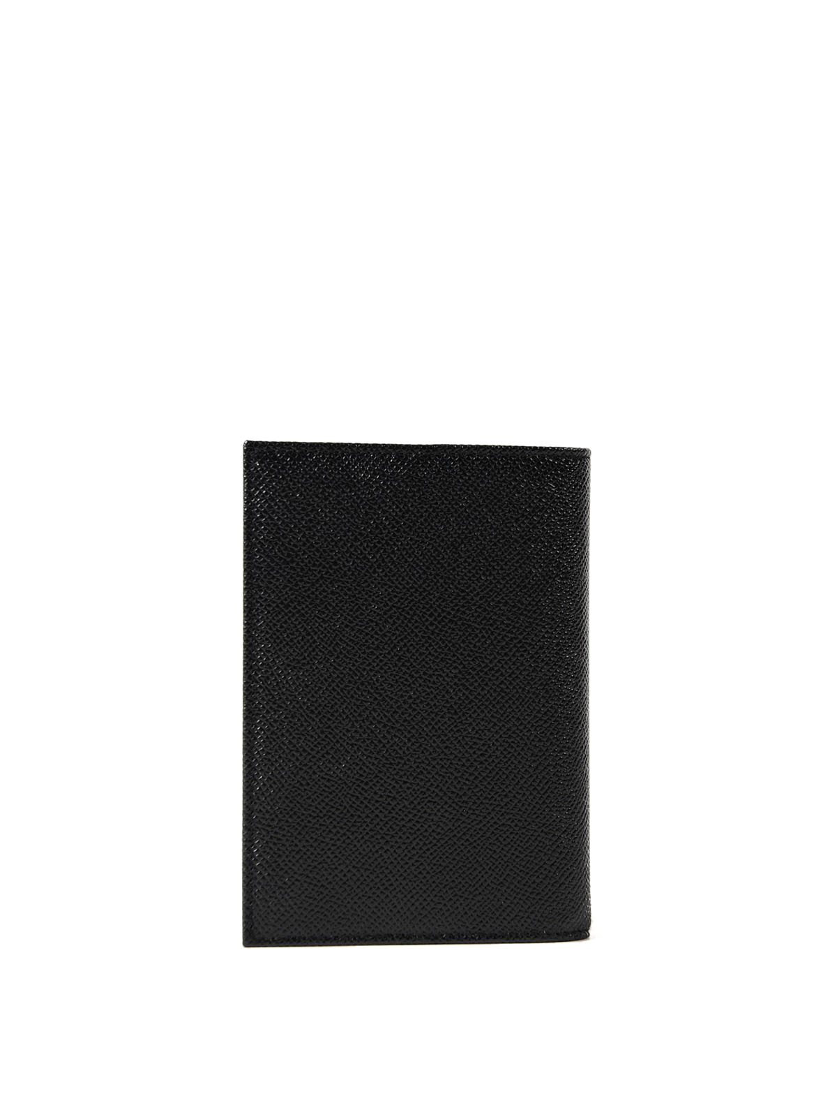 Dauphine Grained Leather Wallet in Black - Dolce Gabbana