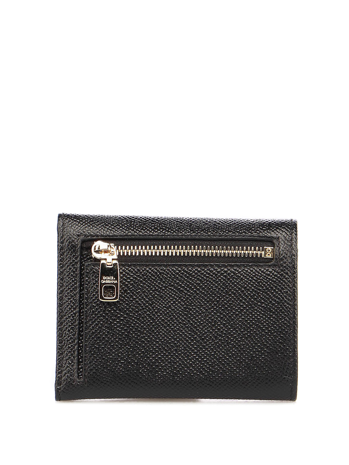 Shop Dolce & Gabbana Dauphine Leather Wallet In Negro