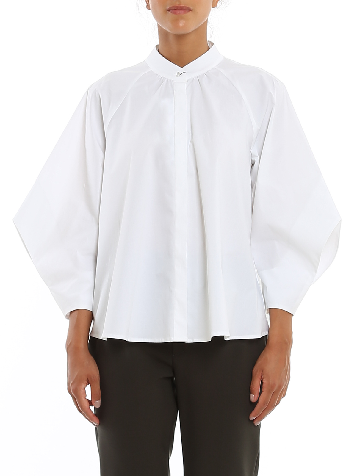 Shirts Dondup - Cut-out detailed stretch cotton shirt