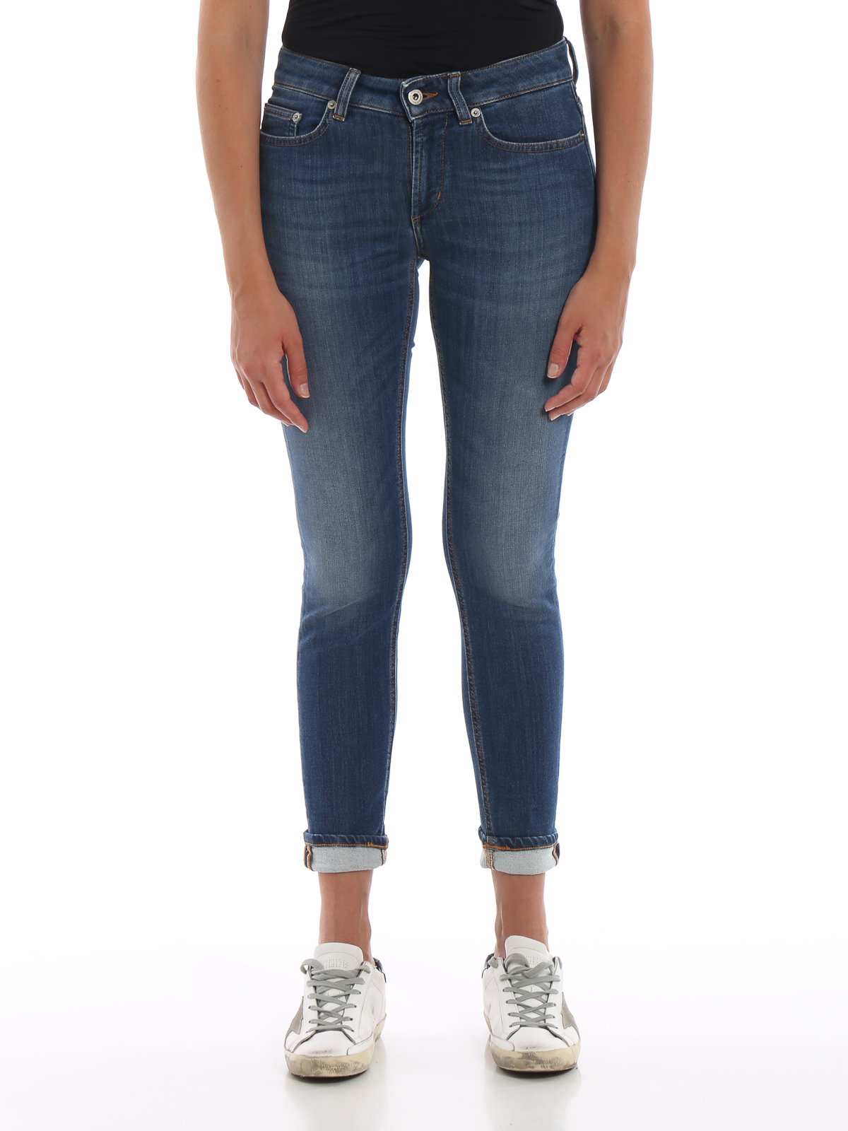 boks Twisted Rend Skinny jeans Dondup - Monroe low waist skinny jeans - P692DS0261DW38800