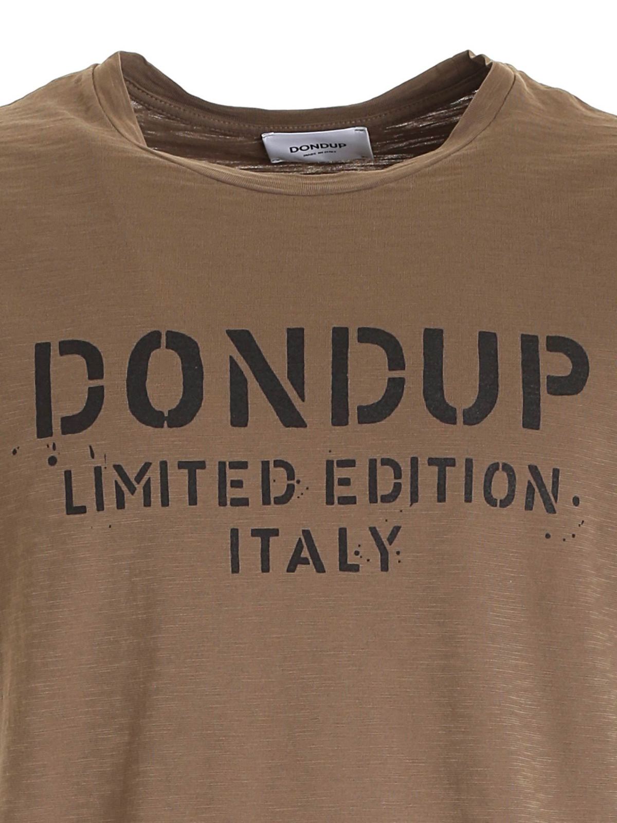 Dondup - Italy T-shirt in brown - US198JF0195UBG7714