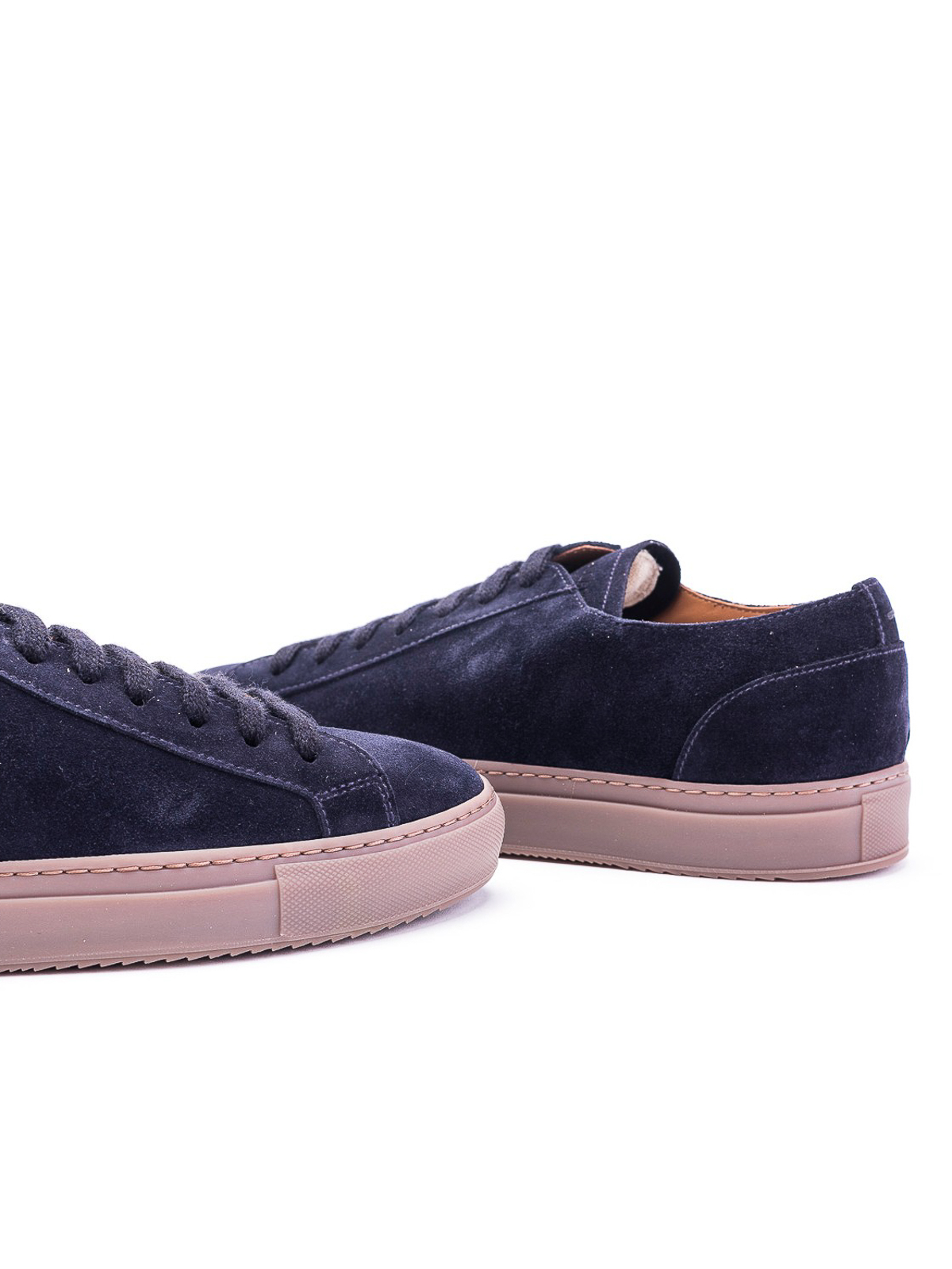 Men's blue suede leather low Sneakers