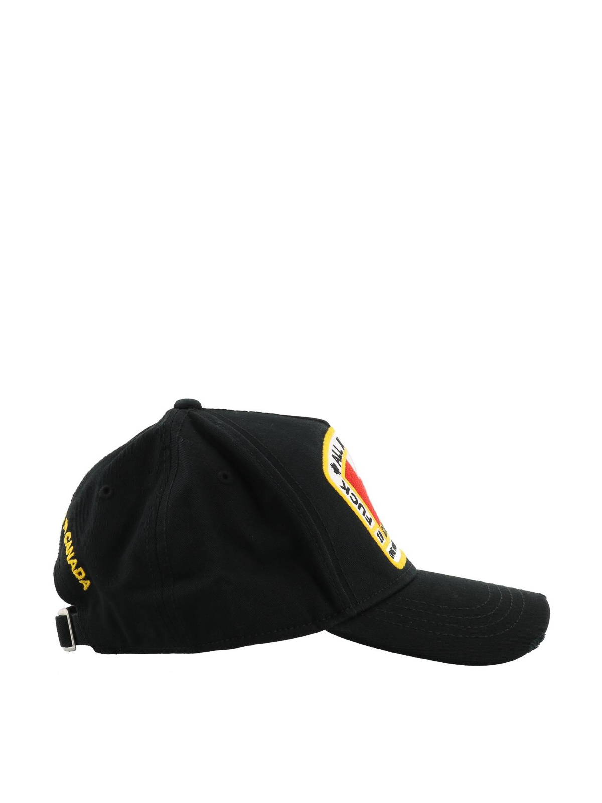 Shop Dsquared2 Canadian Flag Baseball Cap In Negro