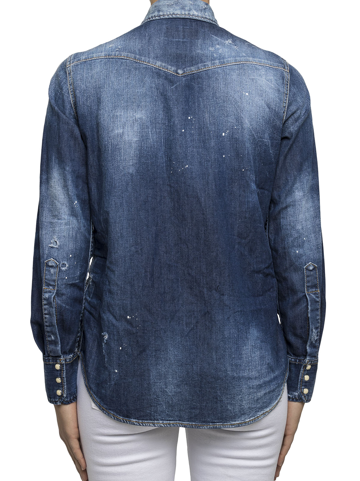 Dsquared2 シャツ レディース - ダークウォッシュ|S75DL0514S30341470