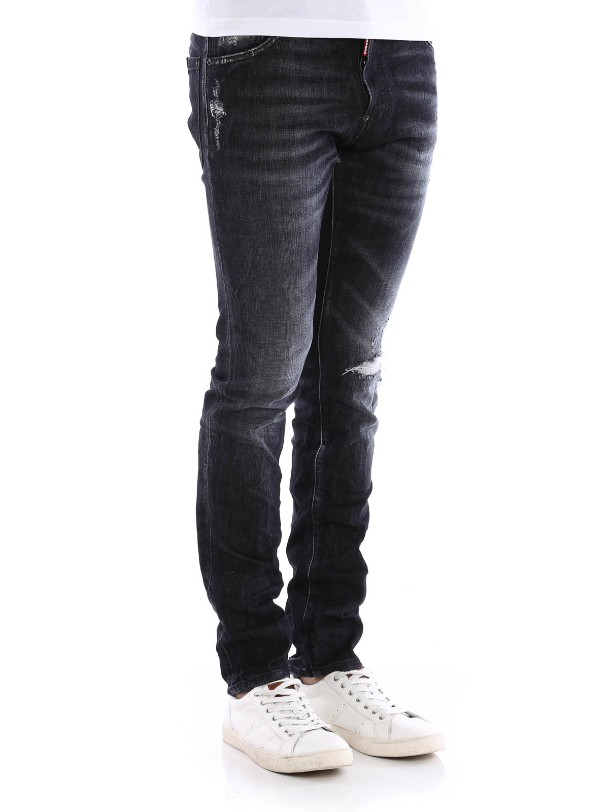 国内発送 DSQUARED2 スキニーデニム cool guy ペンキあり (D SQUARED2 
