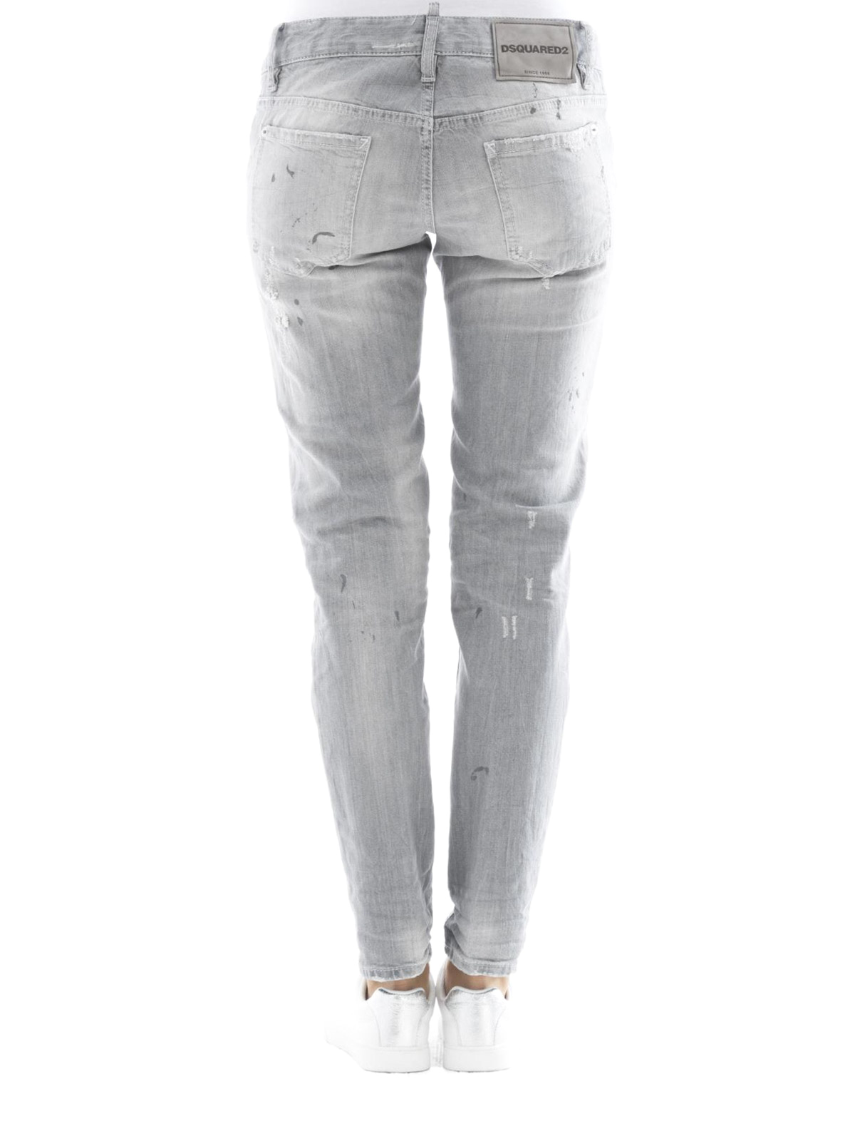 Straight leg jeans Dsquared2 - Jennifer spotted and ripped jeans