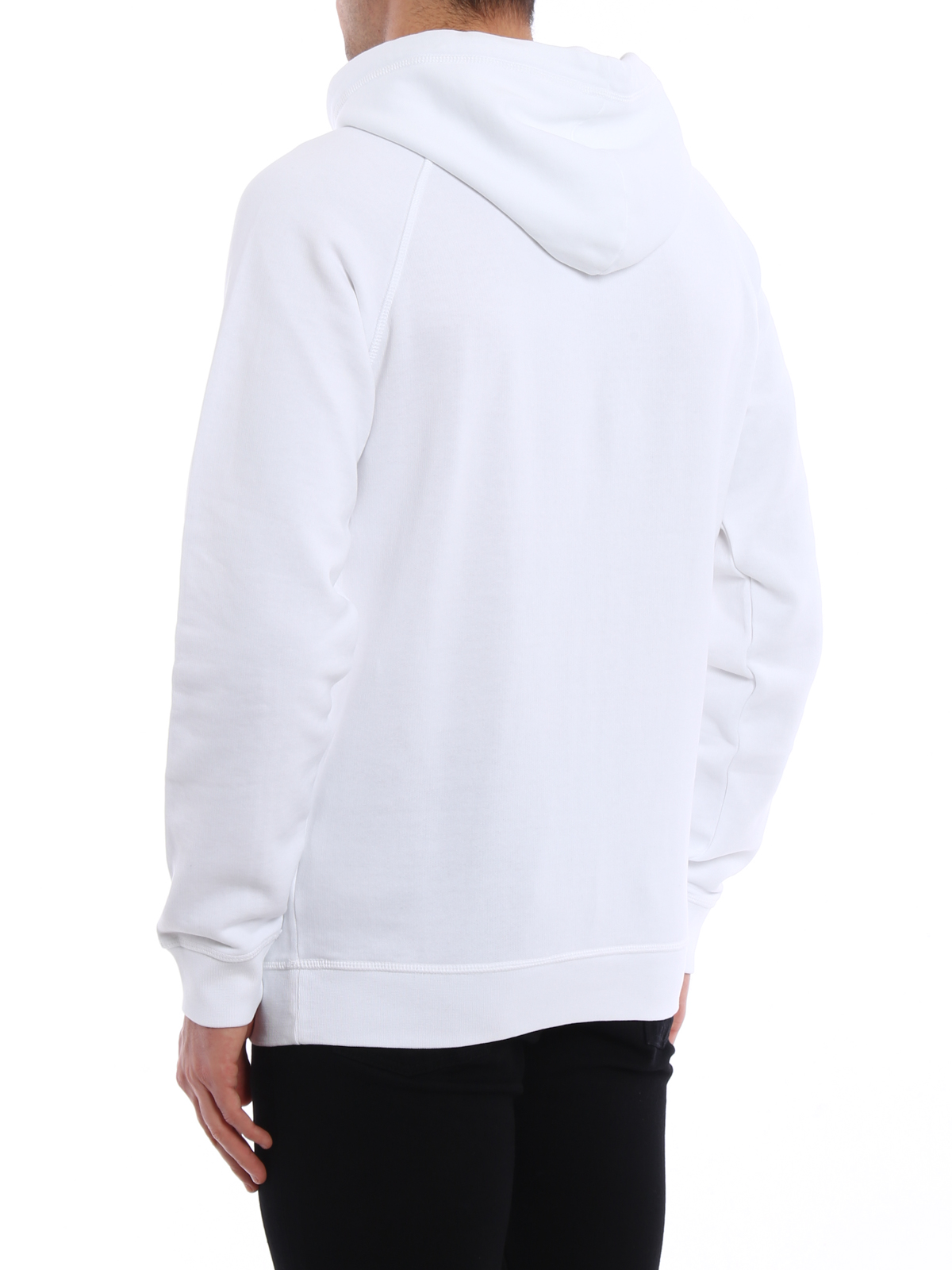 Dsquared2 Bird print cotton hoodie - White | S71GU0174S25030100 Dsquared2 Bird print cotton hoodie - White | S71GU0174S25030100