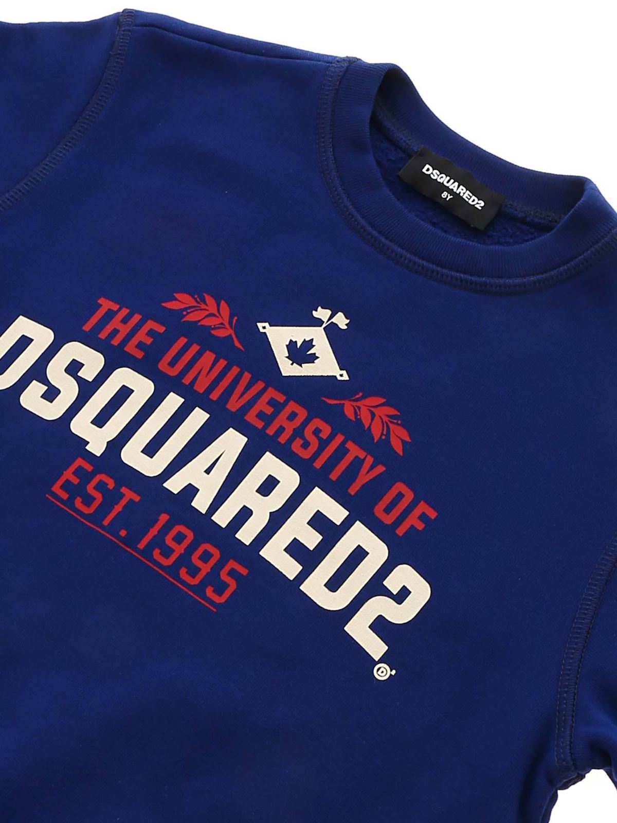 Sweatshirts & Sweaters Dsquared2 - Logo print sweatshirt in blue ...