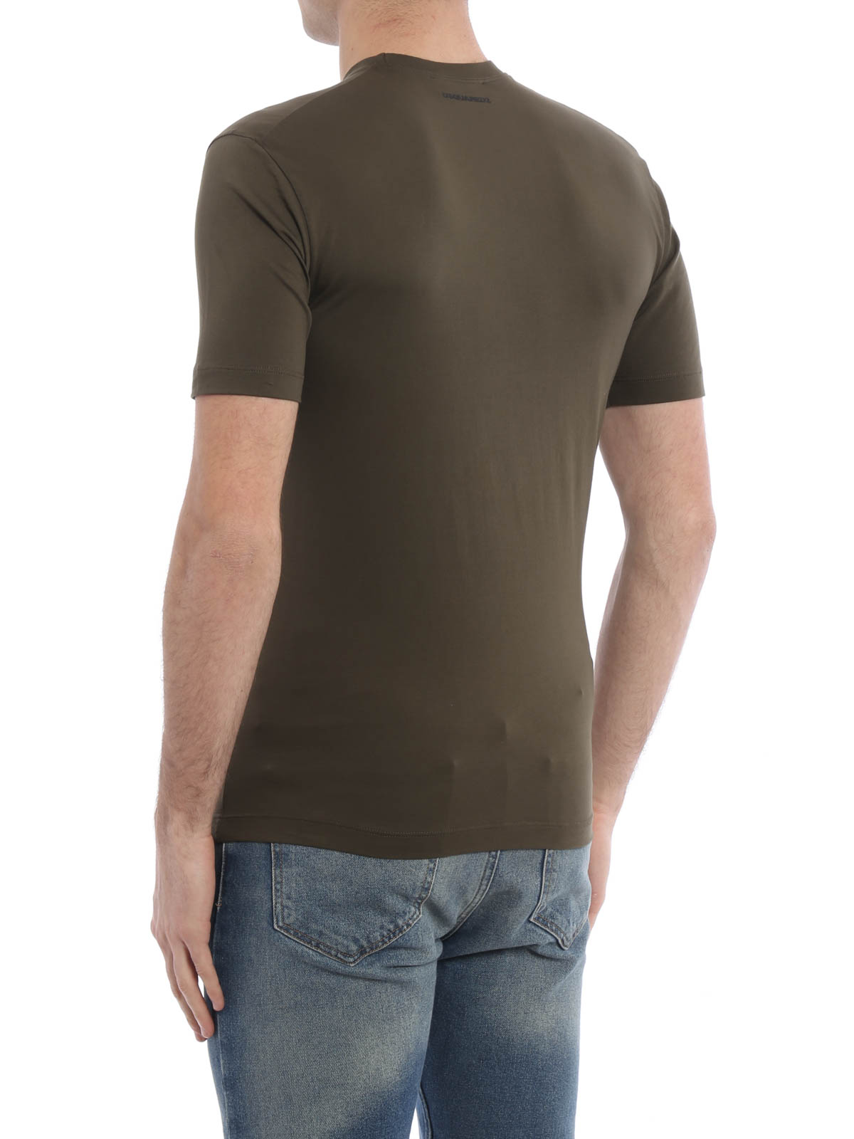 Dsquared2 Coloured patch T-shirt - Dark Green