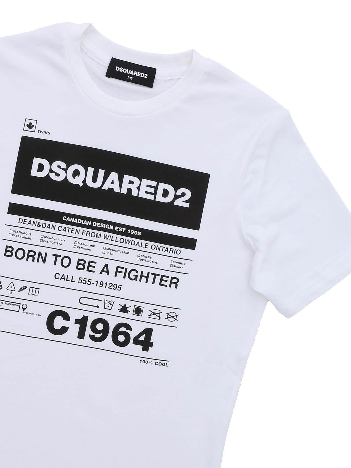 T-shirt D2 Jamaican Logo Cool Dsquared - DSQUARED - FANU BOUTIQUE